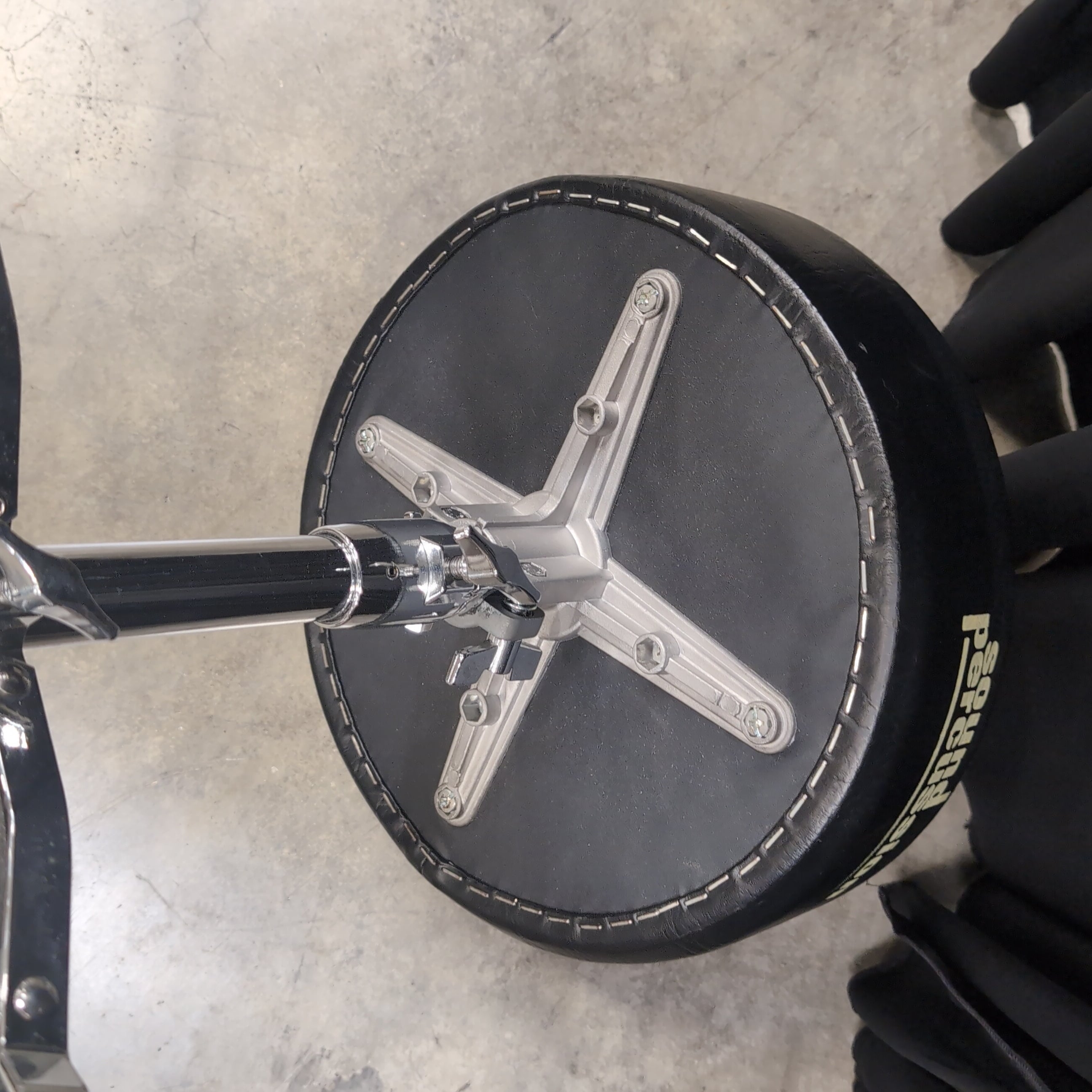 Padded Black Vinyl Drum Throne
