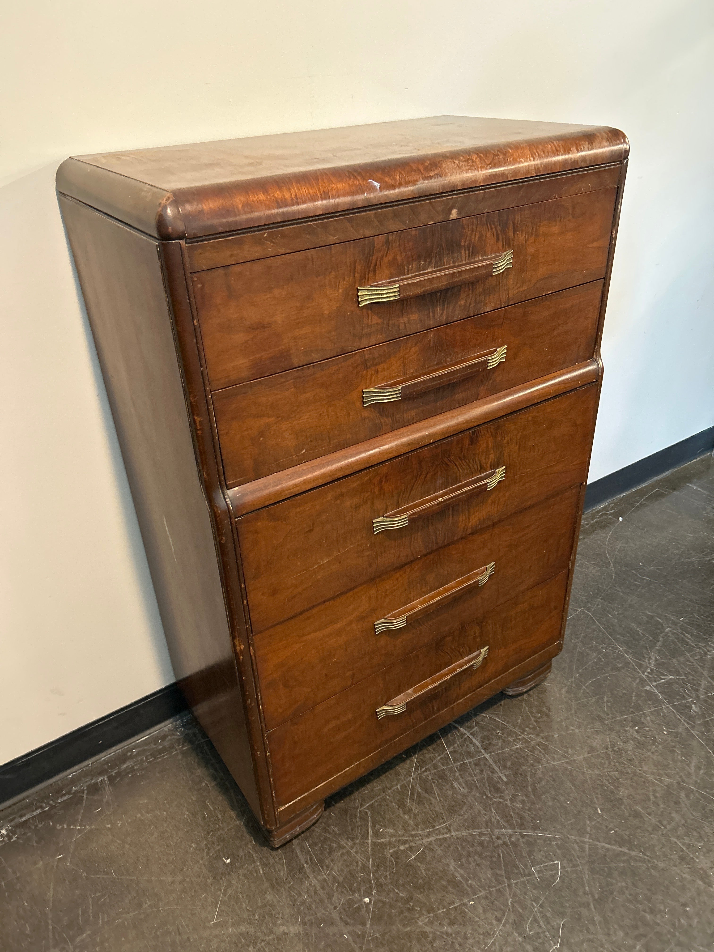 Mid-Century Modern Hardwood Chest of Drawers