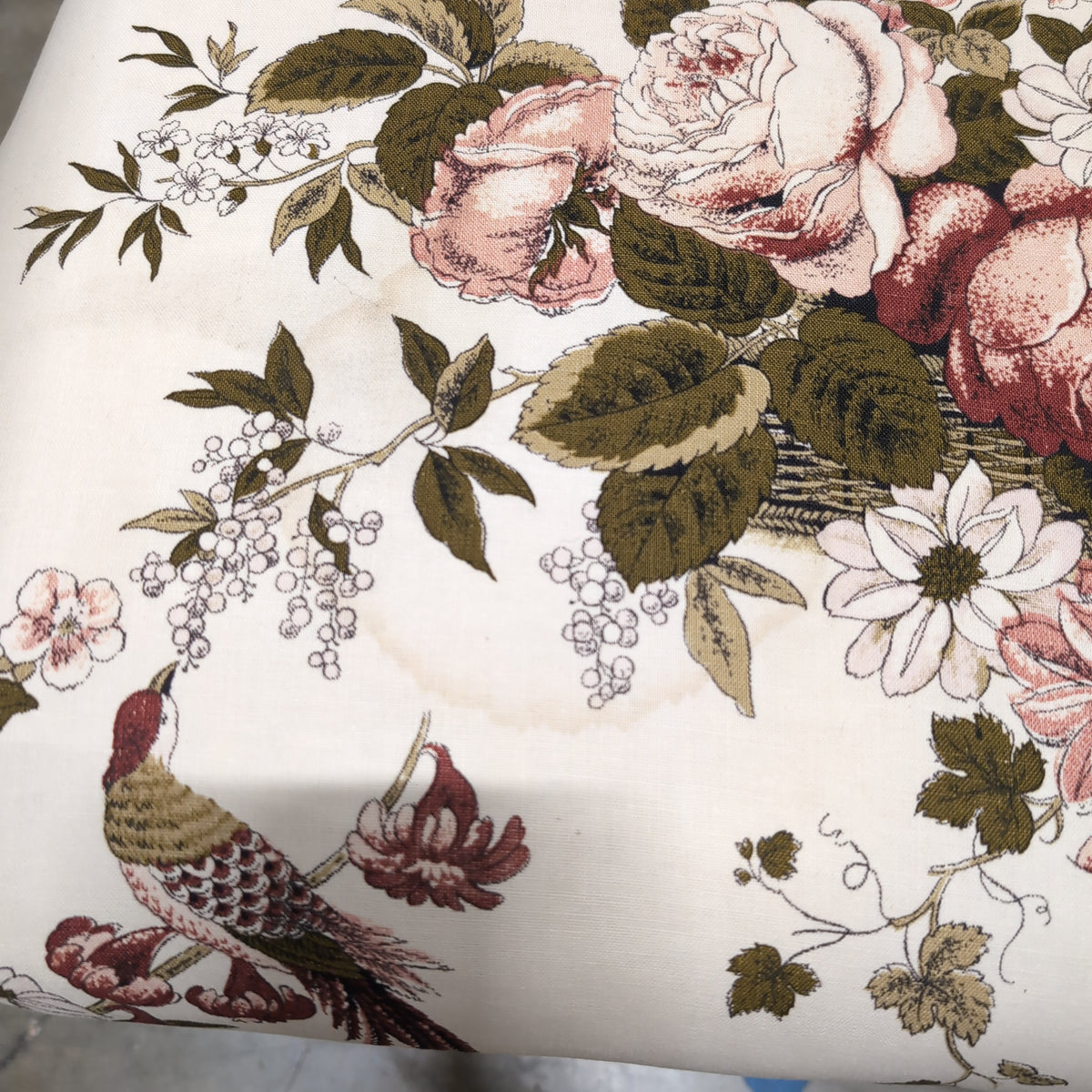 Cottage Style Floral Upholstered Armchair