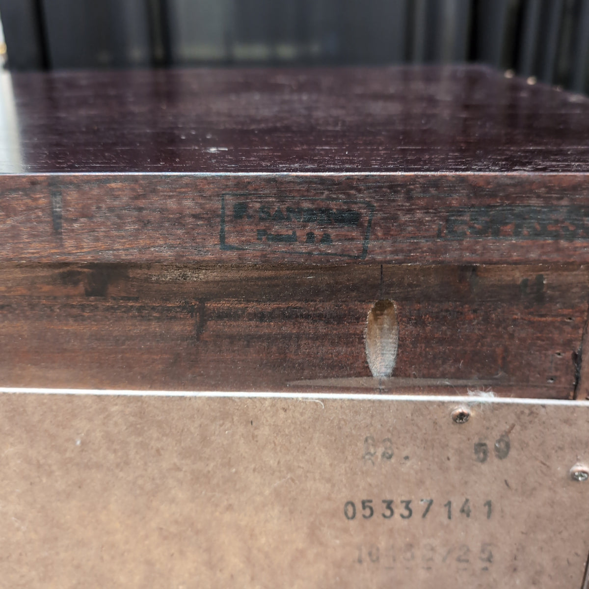 Dark Espresso Seven-Drawer Dresser with Silver Bar Pulls