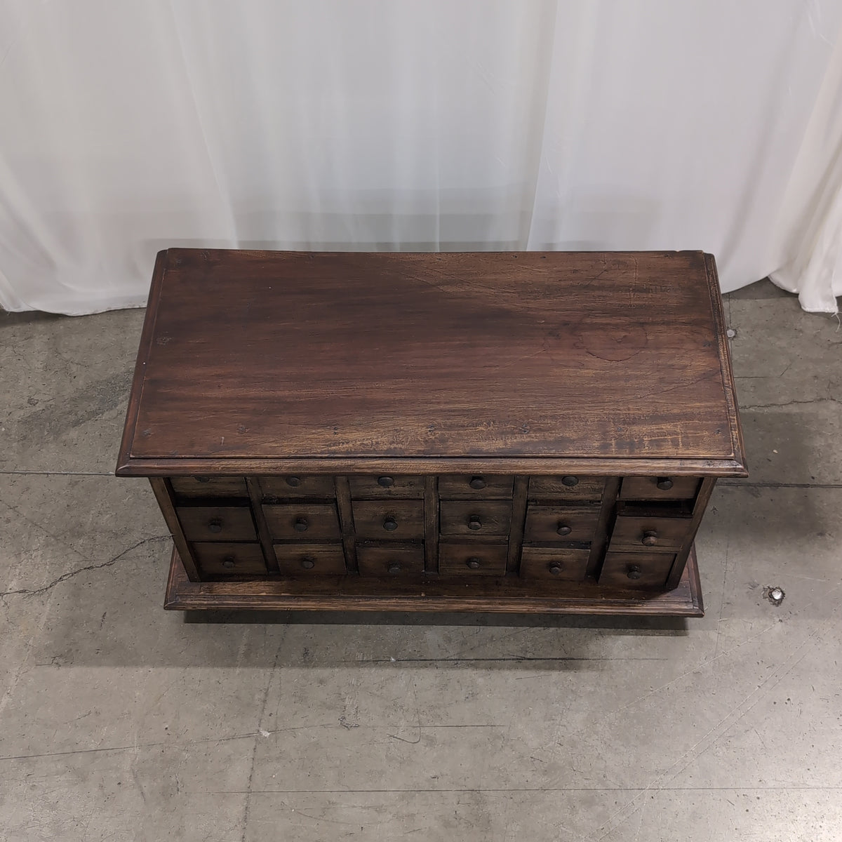 Dark Wood Apothecary Style Cabinet