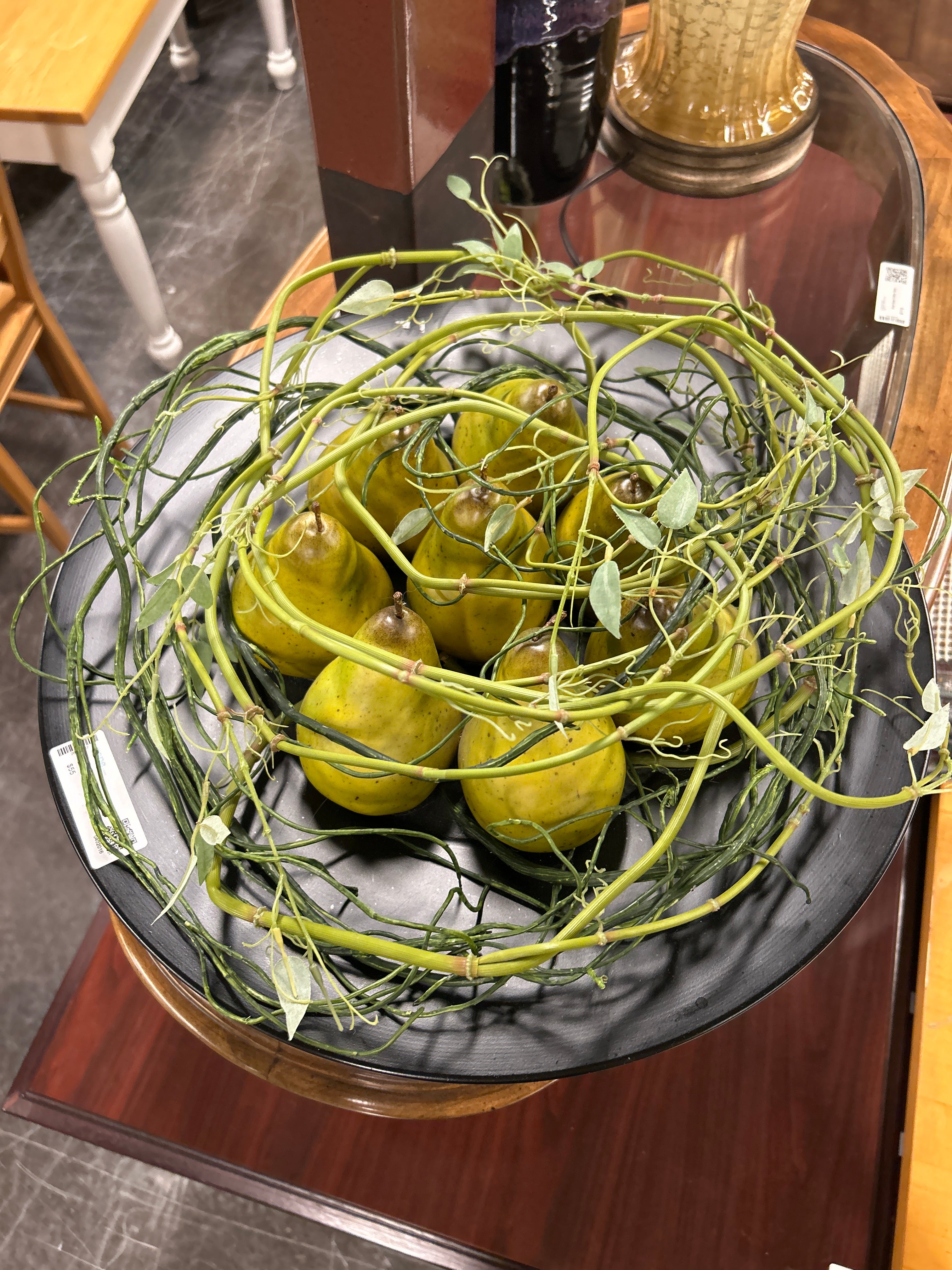 Pears in Bowl Table Decor