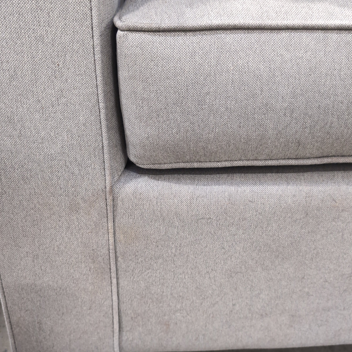 Contemporary Light Tan Fabric Couch