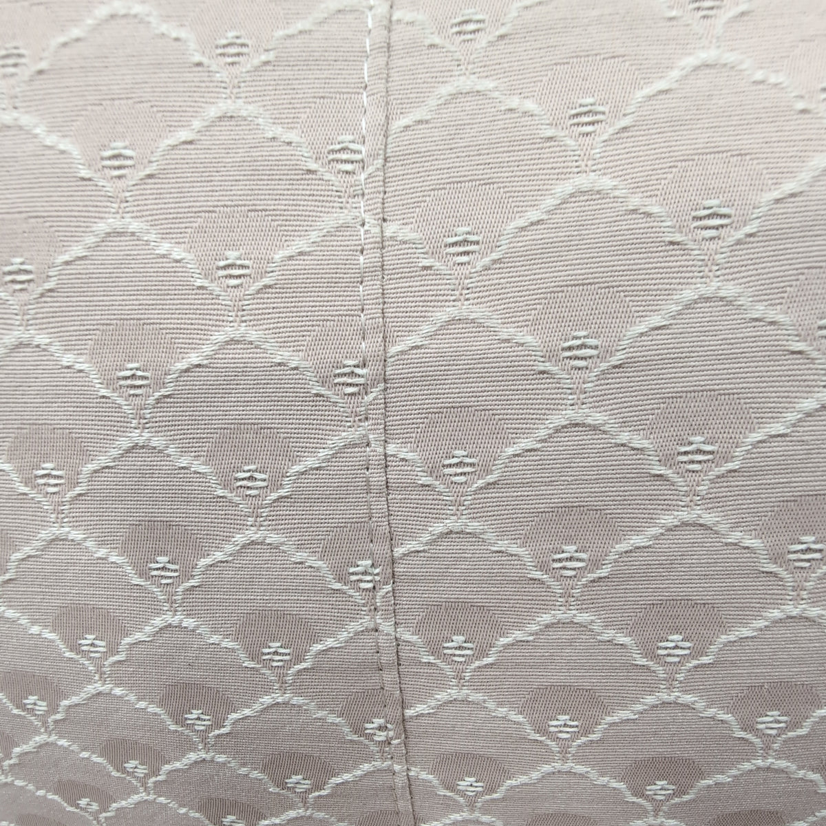 Blush Rolled Arm Couch with Skirted Base