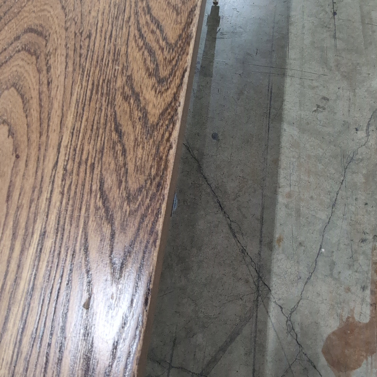 Classic Brown Wood Desk with Two Drawers