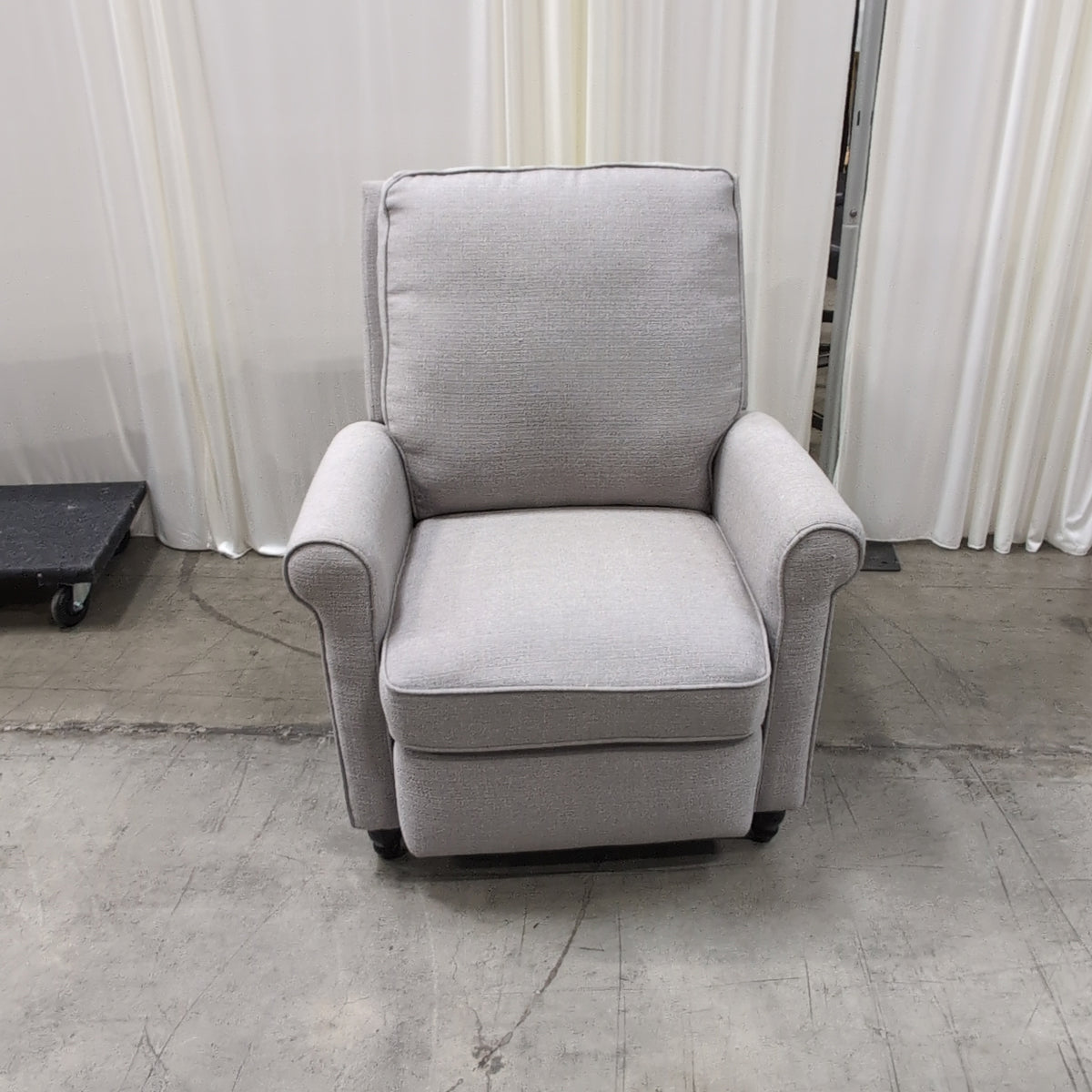 Handy Living Brand Comfortable Grey Upholstered Club Chair