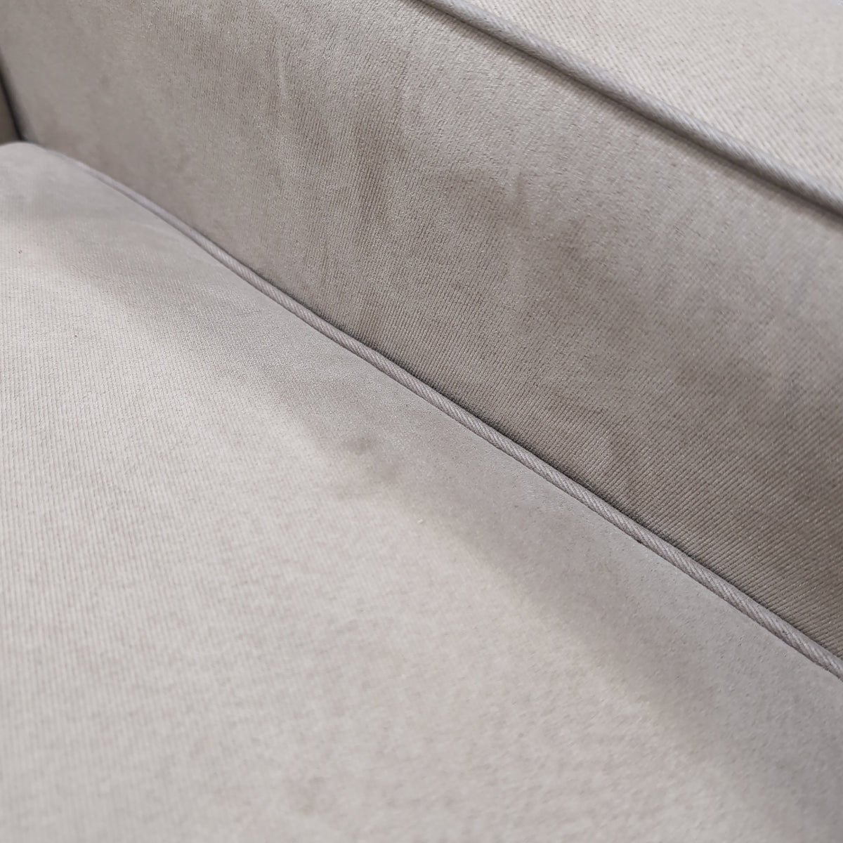 Cream Upholstered Rocking Chair with Wood Base