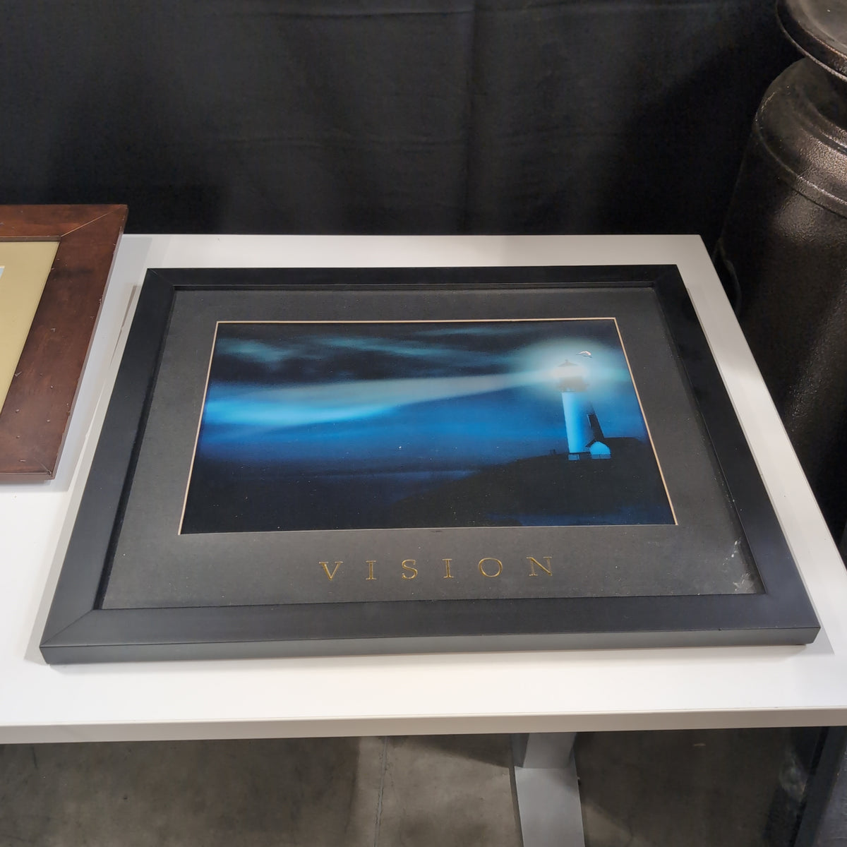 Lighthouse Seascape Framed Print with VISION