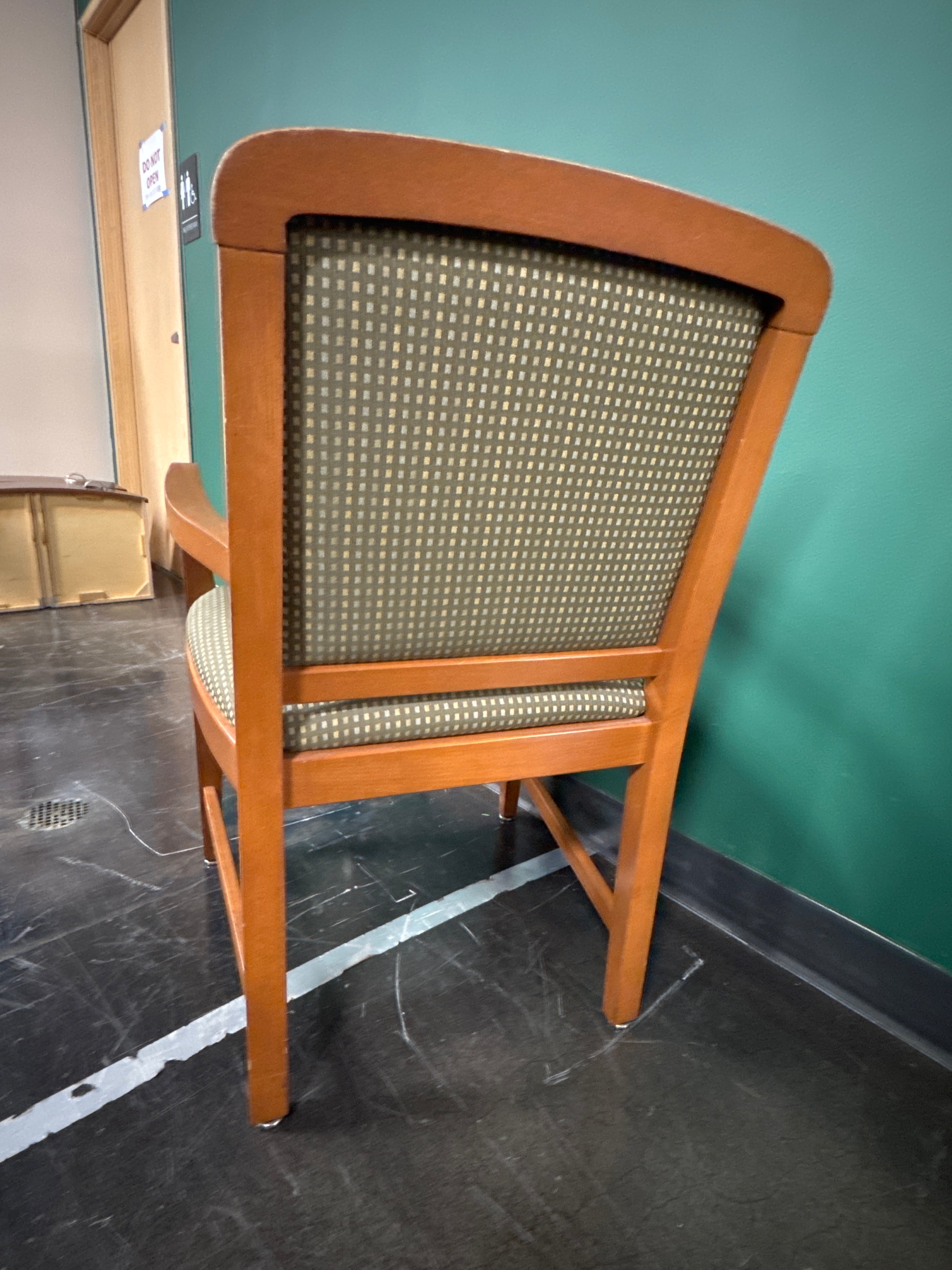 Shafer Upholstered Armchair – Wood Frame, Commercial Grade