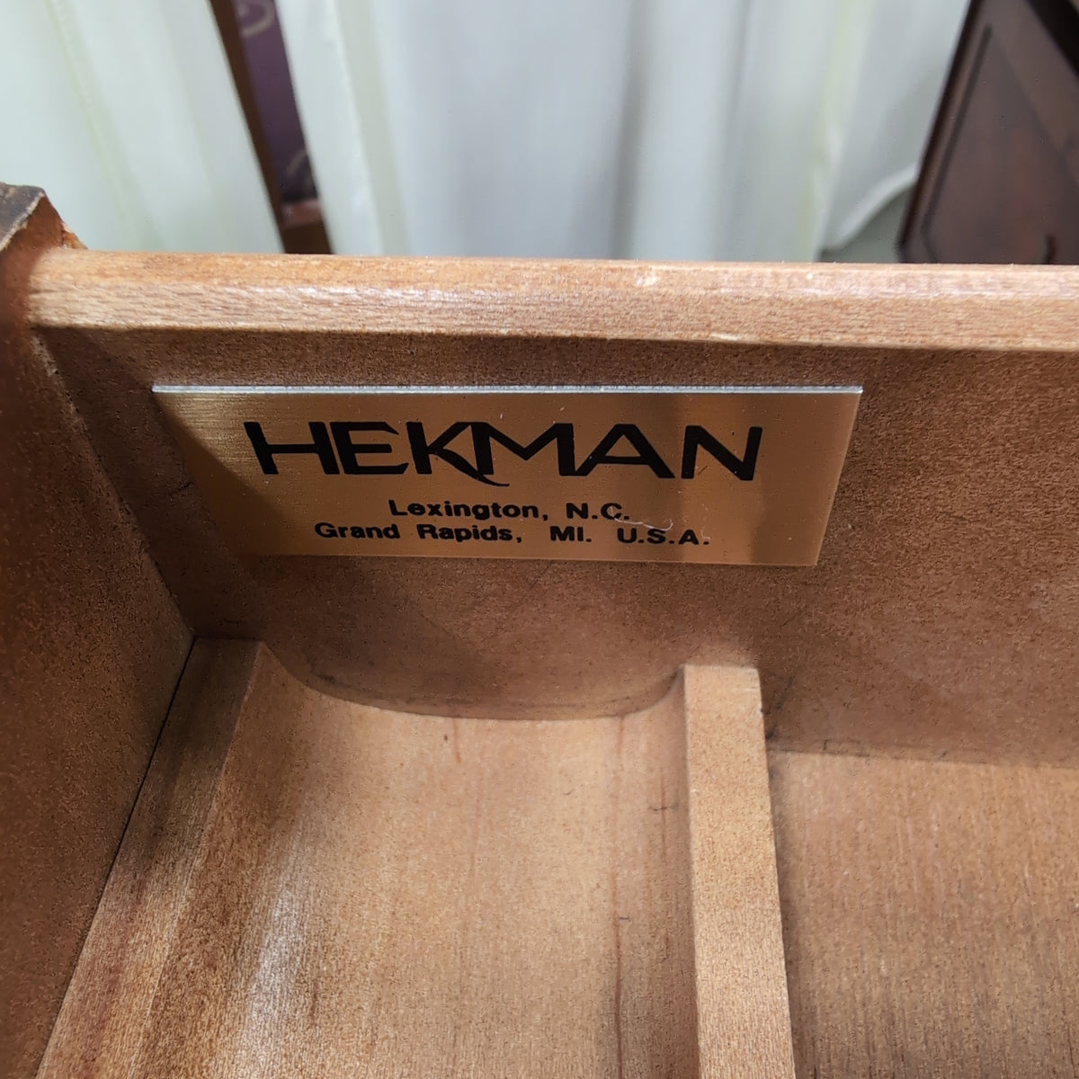 Traditional Mahogany Burl Top Executive Desk