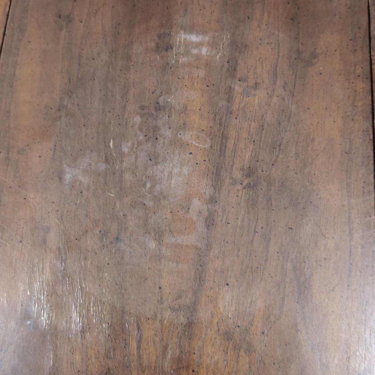 Dark Wood Drop Leaf Console Table with Drawer