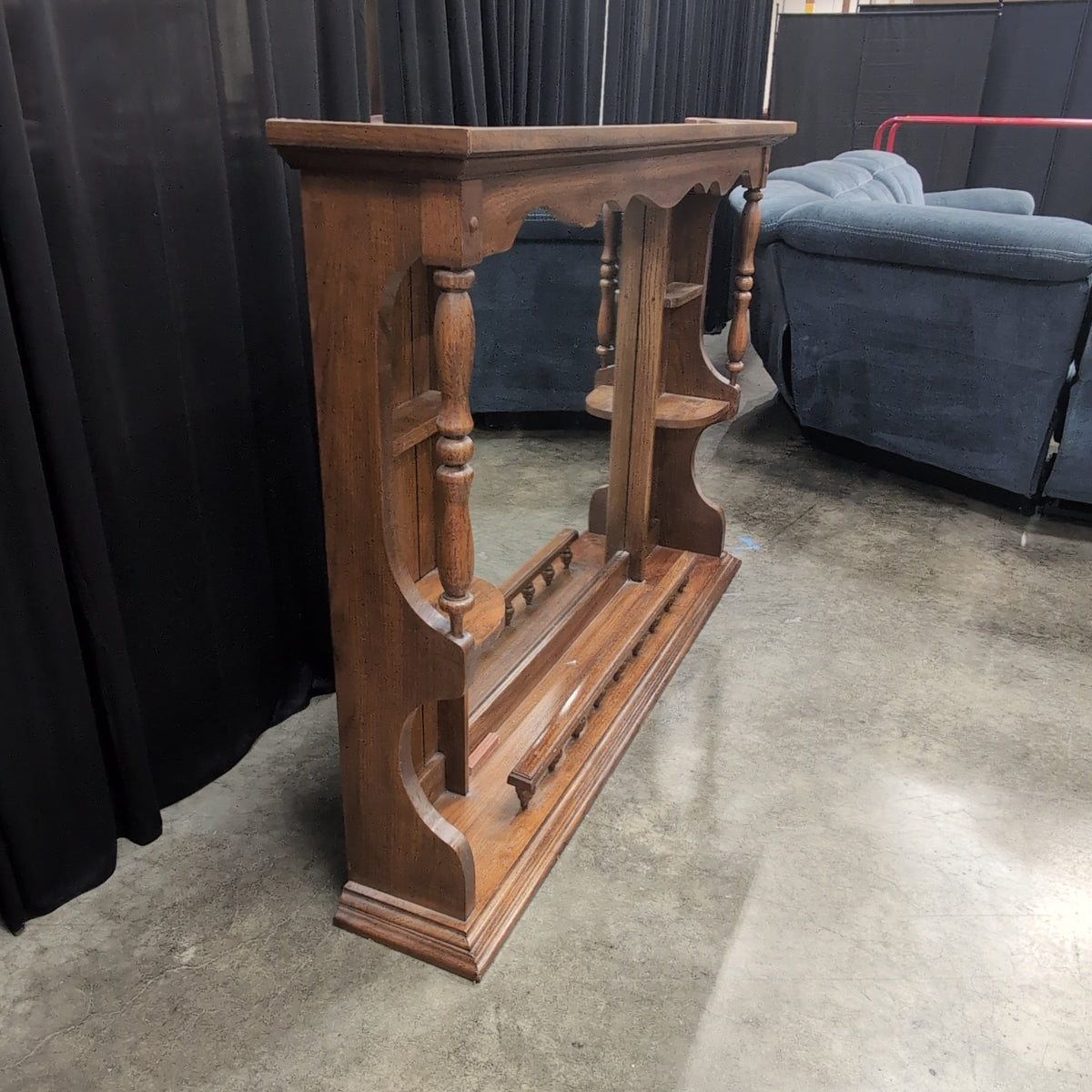 Traditional Dark Wood top half of hutch