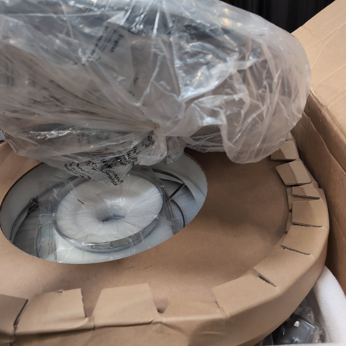 Round Brushed Metal LED Flush Mount Ceiling Light