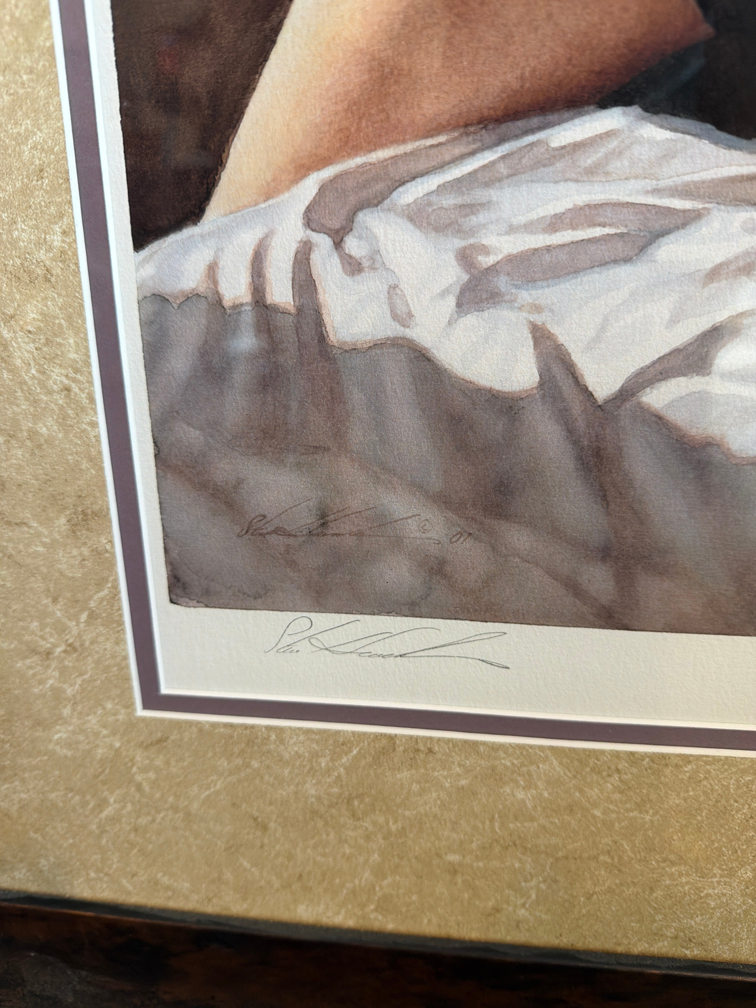 Steve Hanks Contemporary Framed Art Print Draped Female Figure