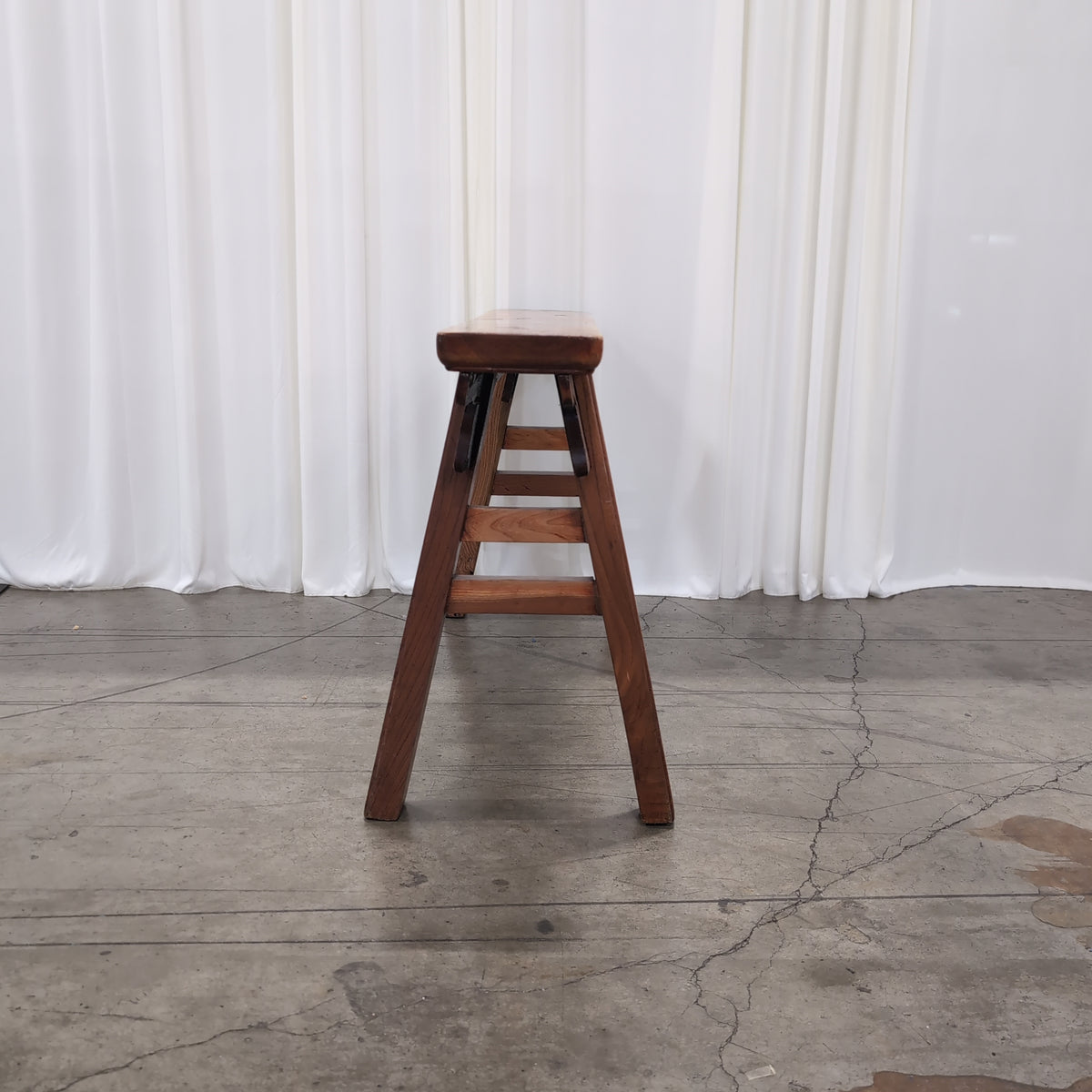 Simple Light Brown Wood Bench