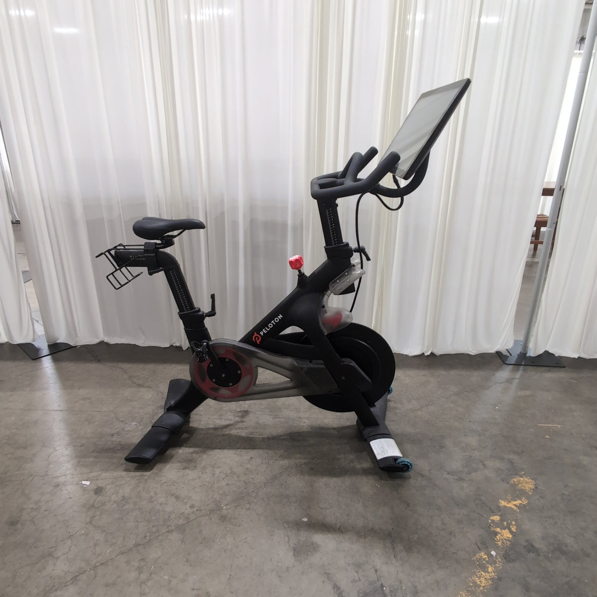 Peloton Black Exercise Bike with Interactive Screen