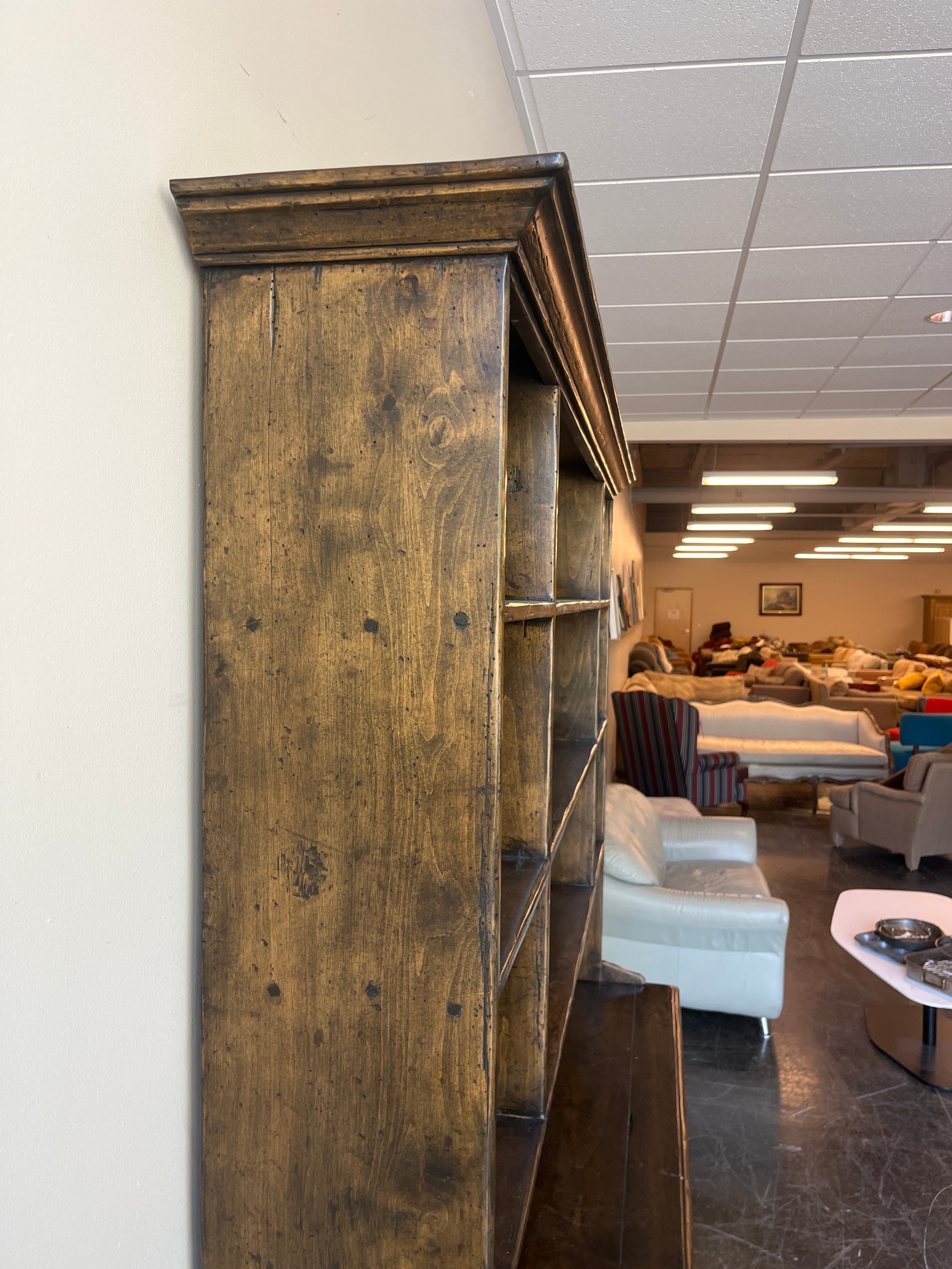Large Wooden Hutch - 1 Solid Piece ideal for Kitchen, Garden or Garage Space