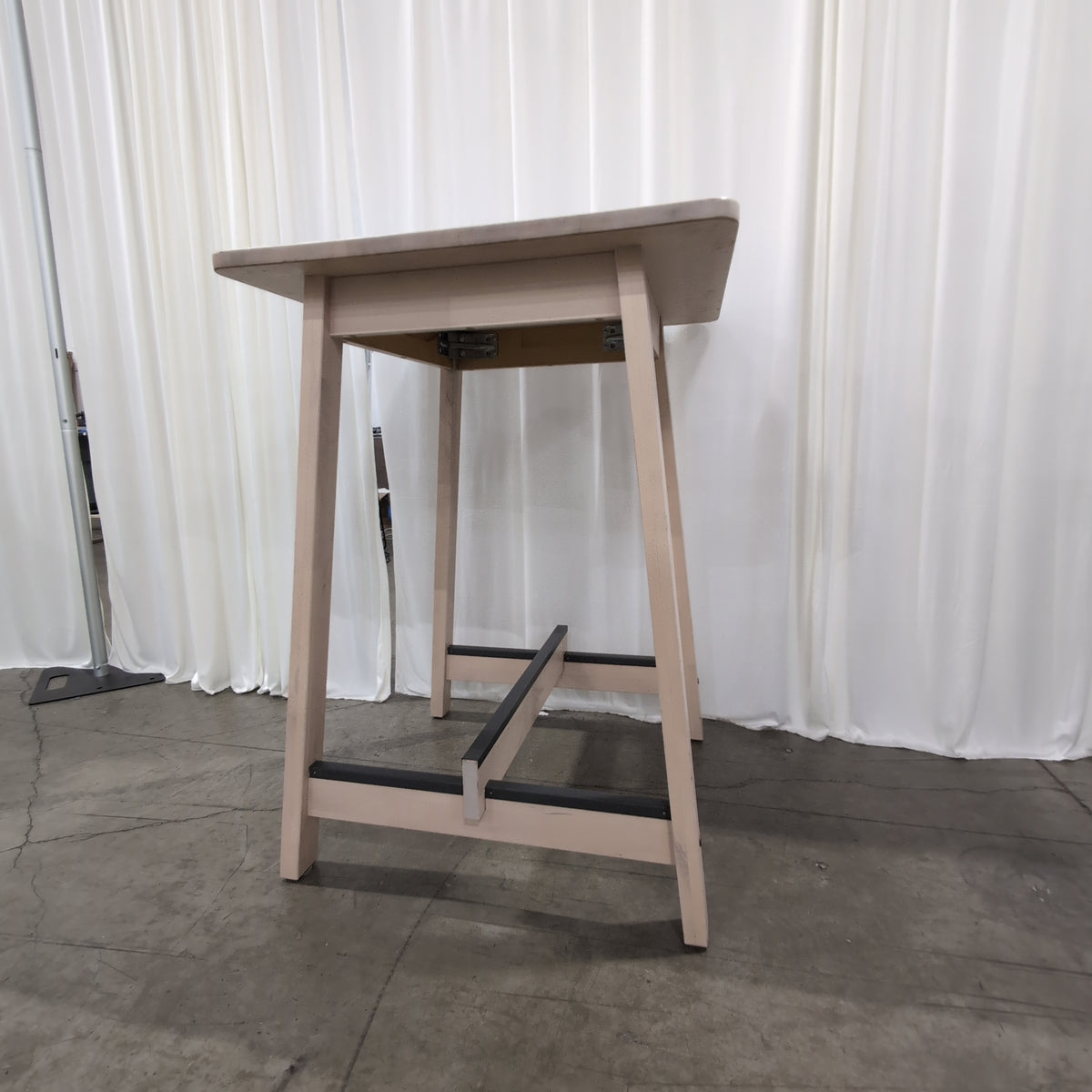 Square Light Wood Bar Table
