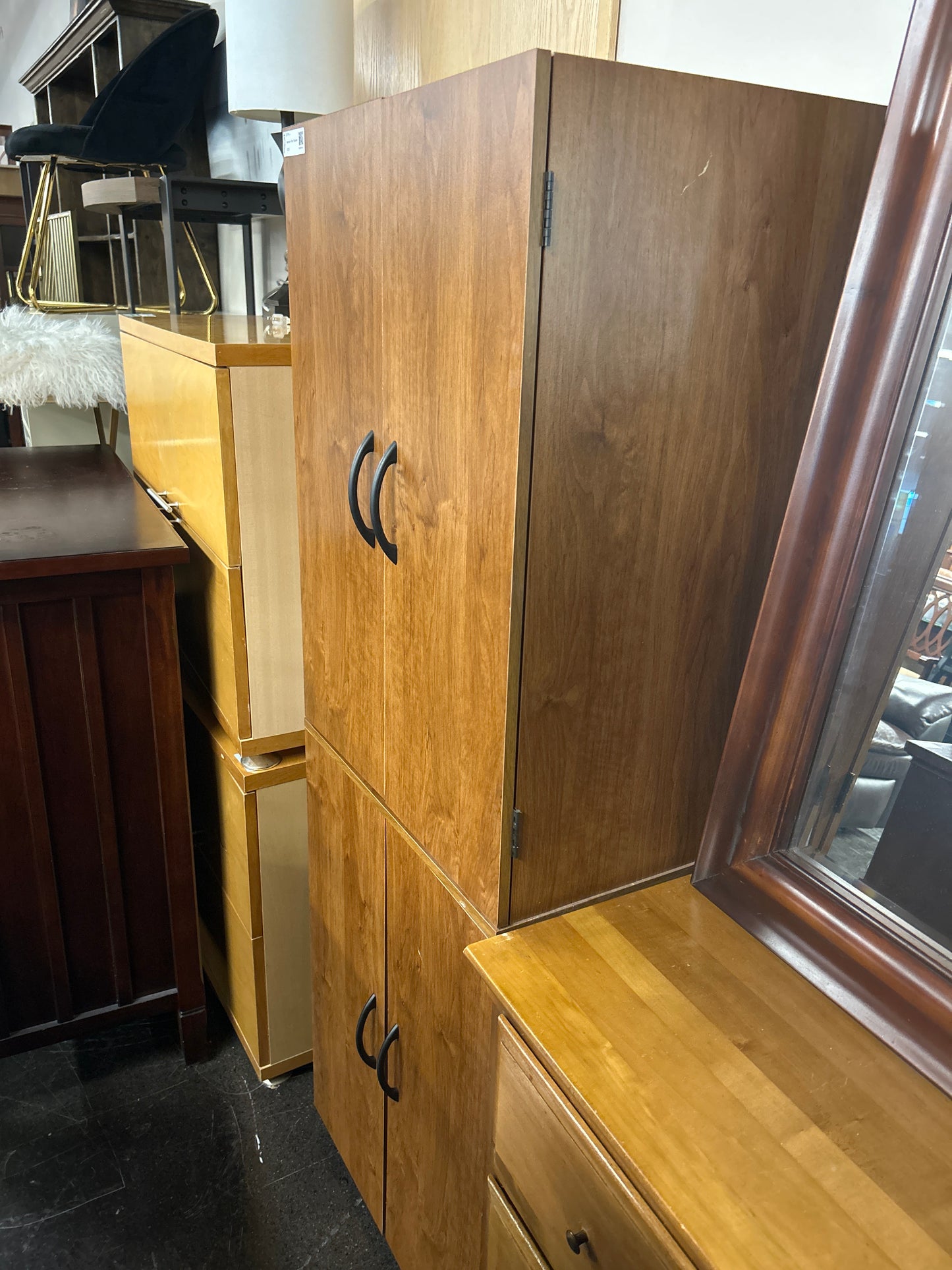 Narrow 4 Door Cabinet