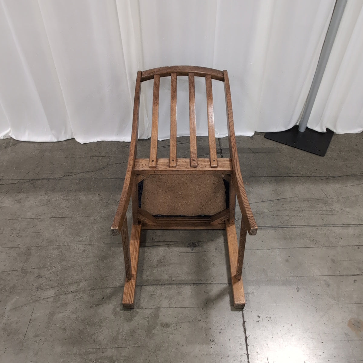Brown Wood Spindle Back Dining Chair
