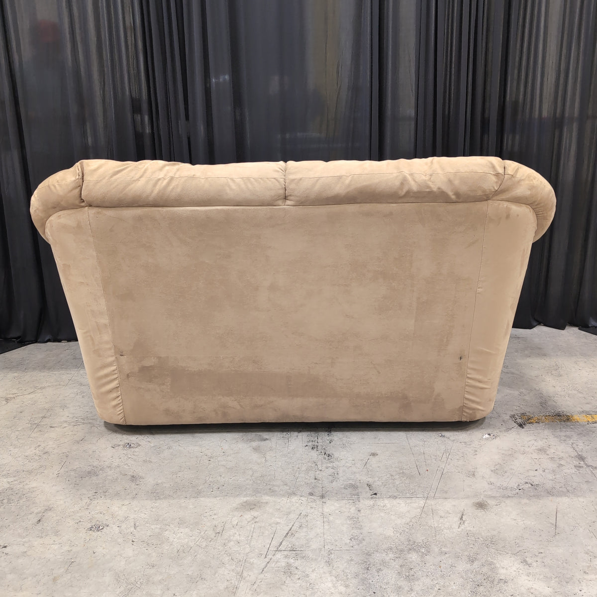 Plush Tan Microfiber Sectional Couch Component