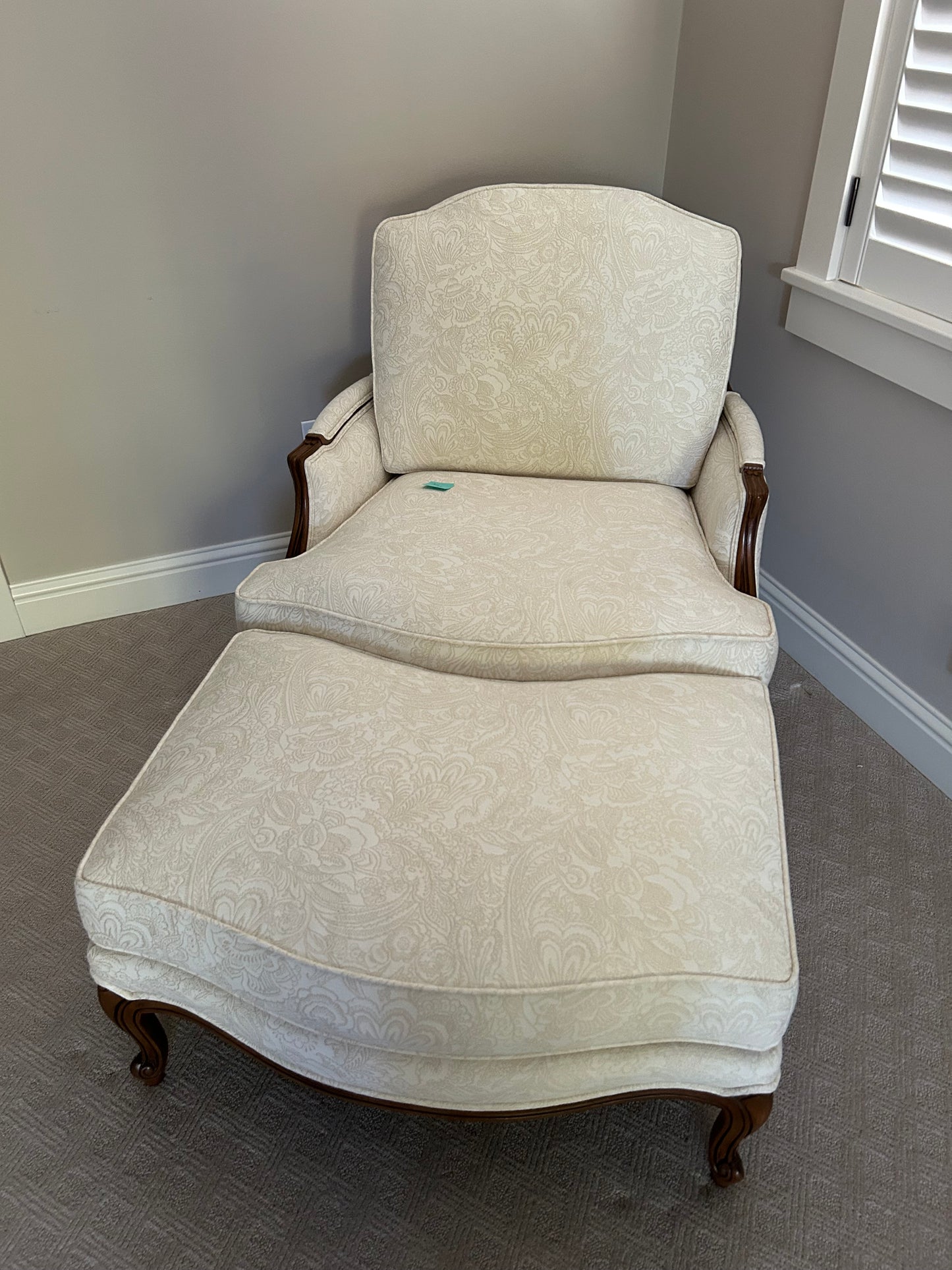 Ethan Allen, Versailles Chair and Ottoman