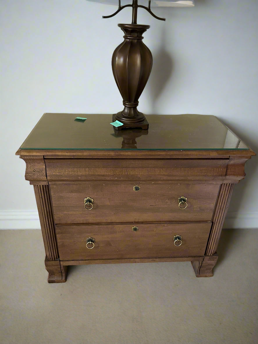 Ethan Allen 3 Drawer Daryn Night Table