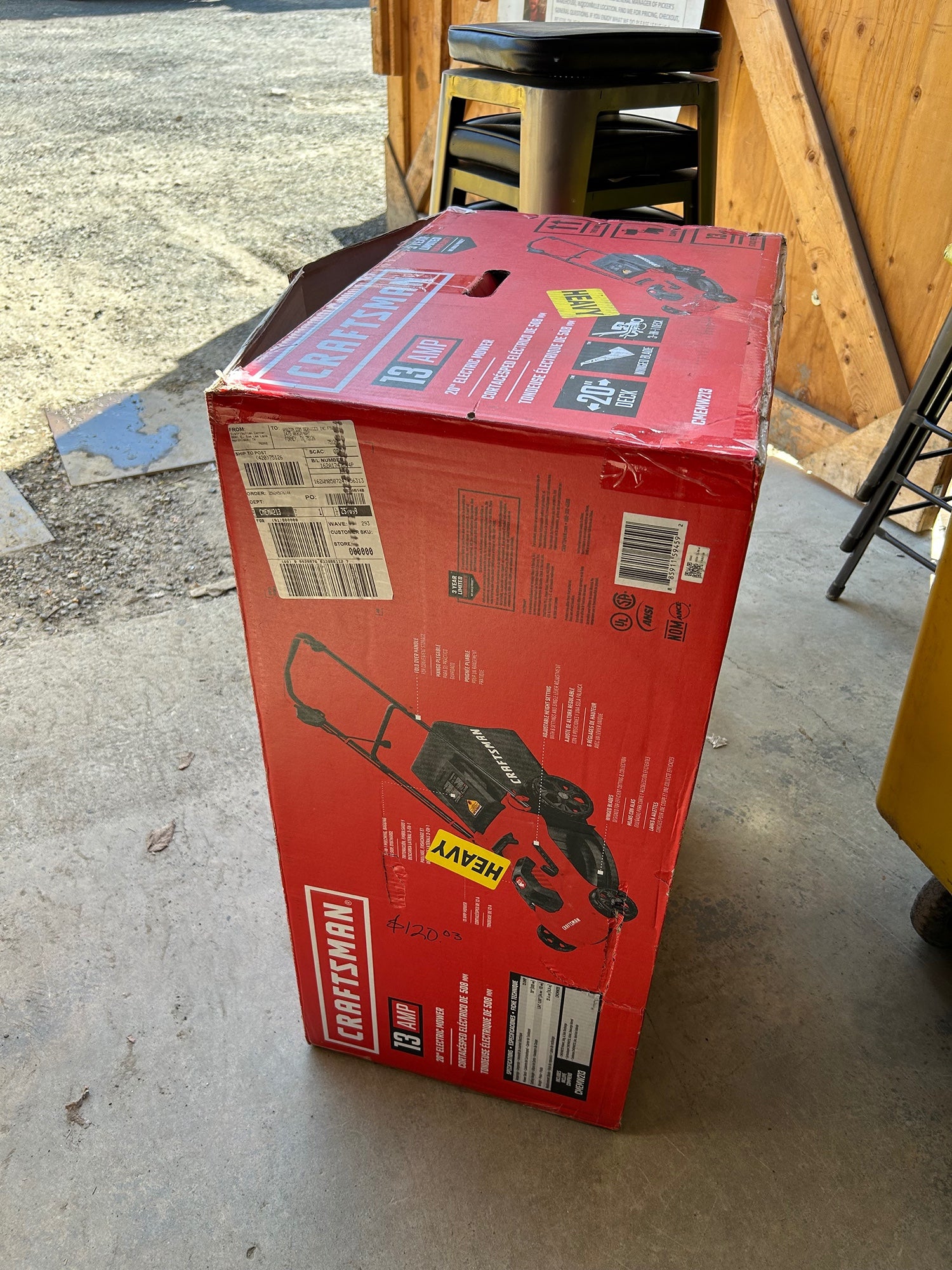 Push Mower Craftsman Cmemw213 Craftsman 13 Amp Lawn Mower 20-Inch