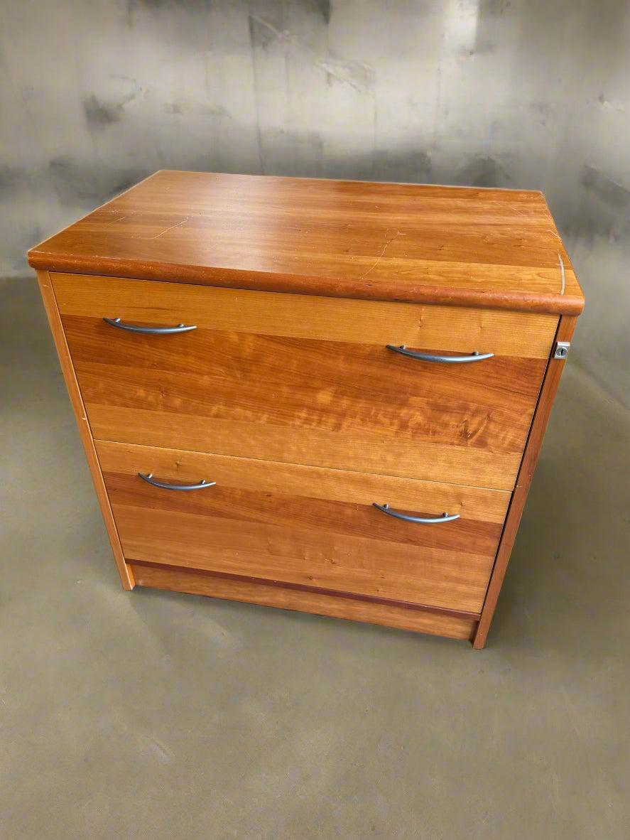 Lockable 2 Drawer Filing Cabinet
