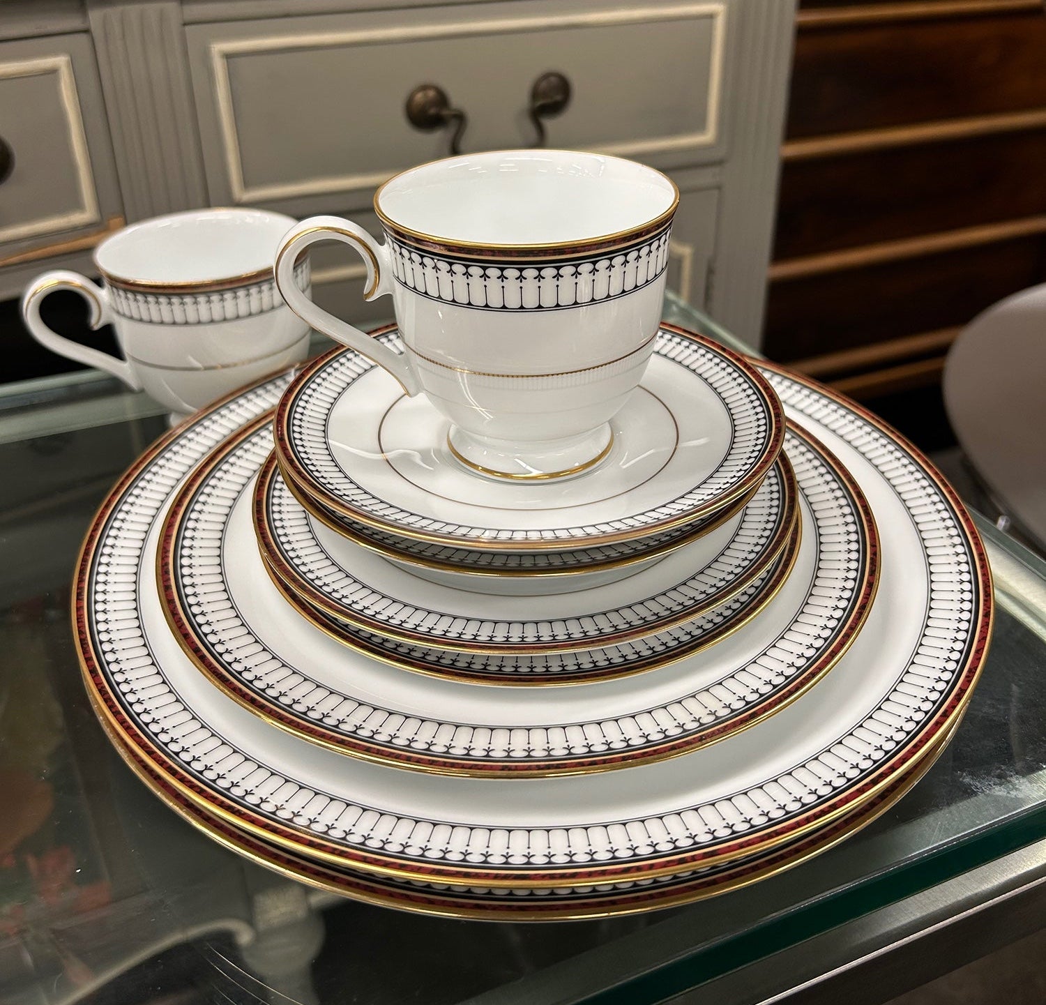 Noritake "Mckenzie" Creamer #4112 - Gold Accents, Place Setting