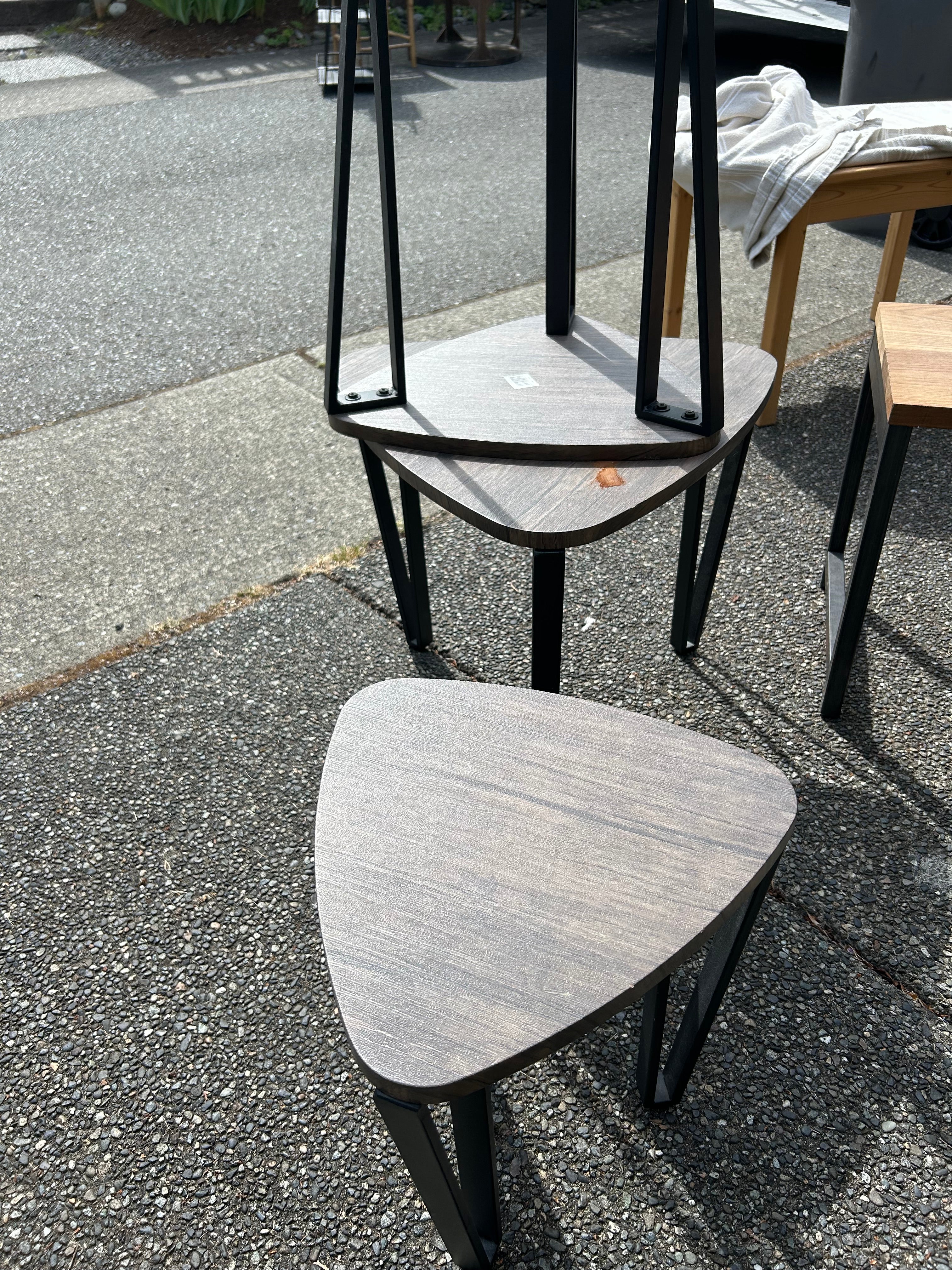 Triangular Table Set