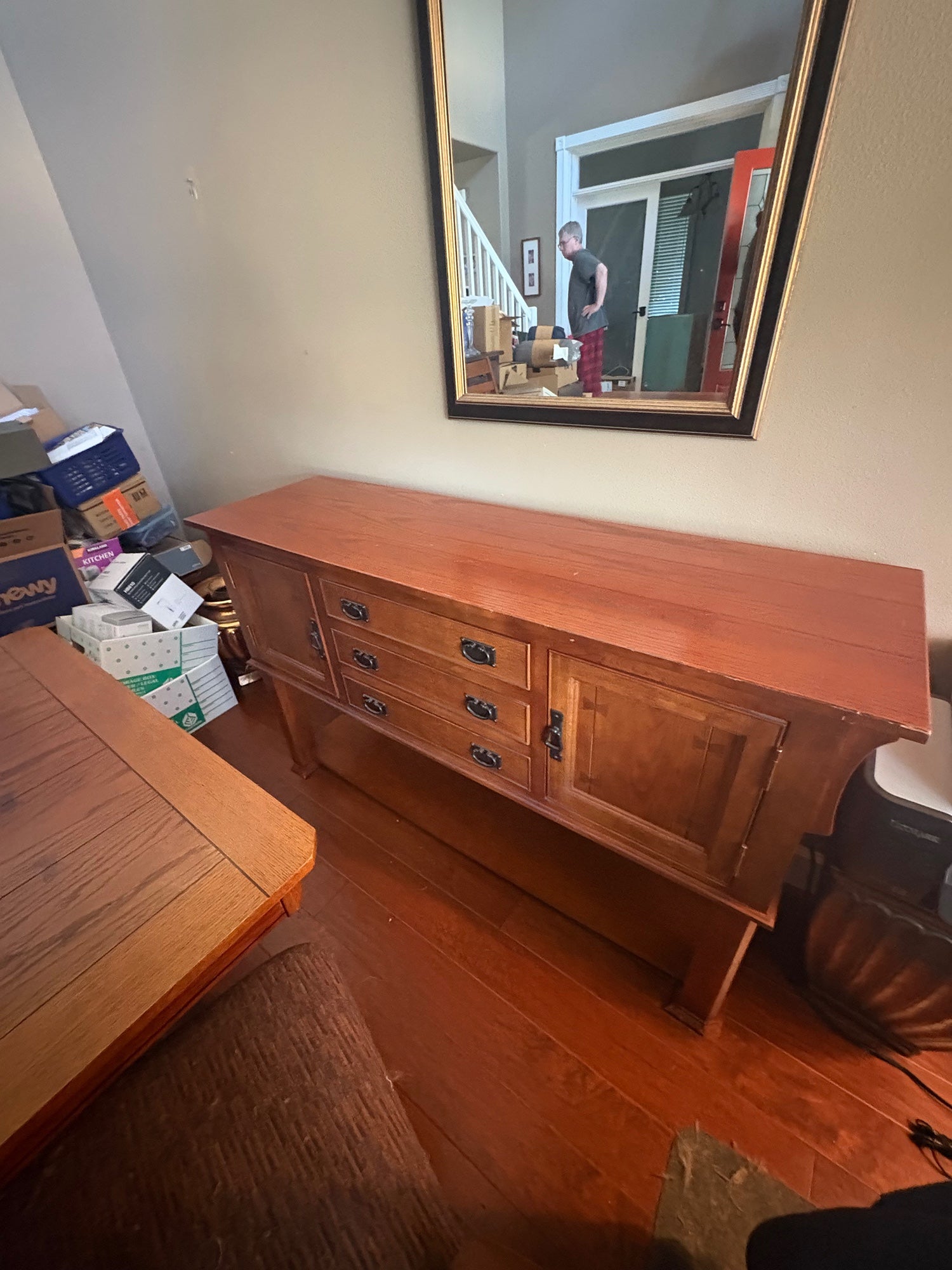 Rustic Hardwood Server