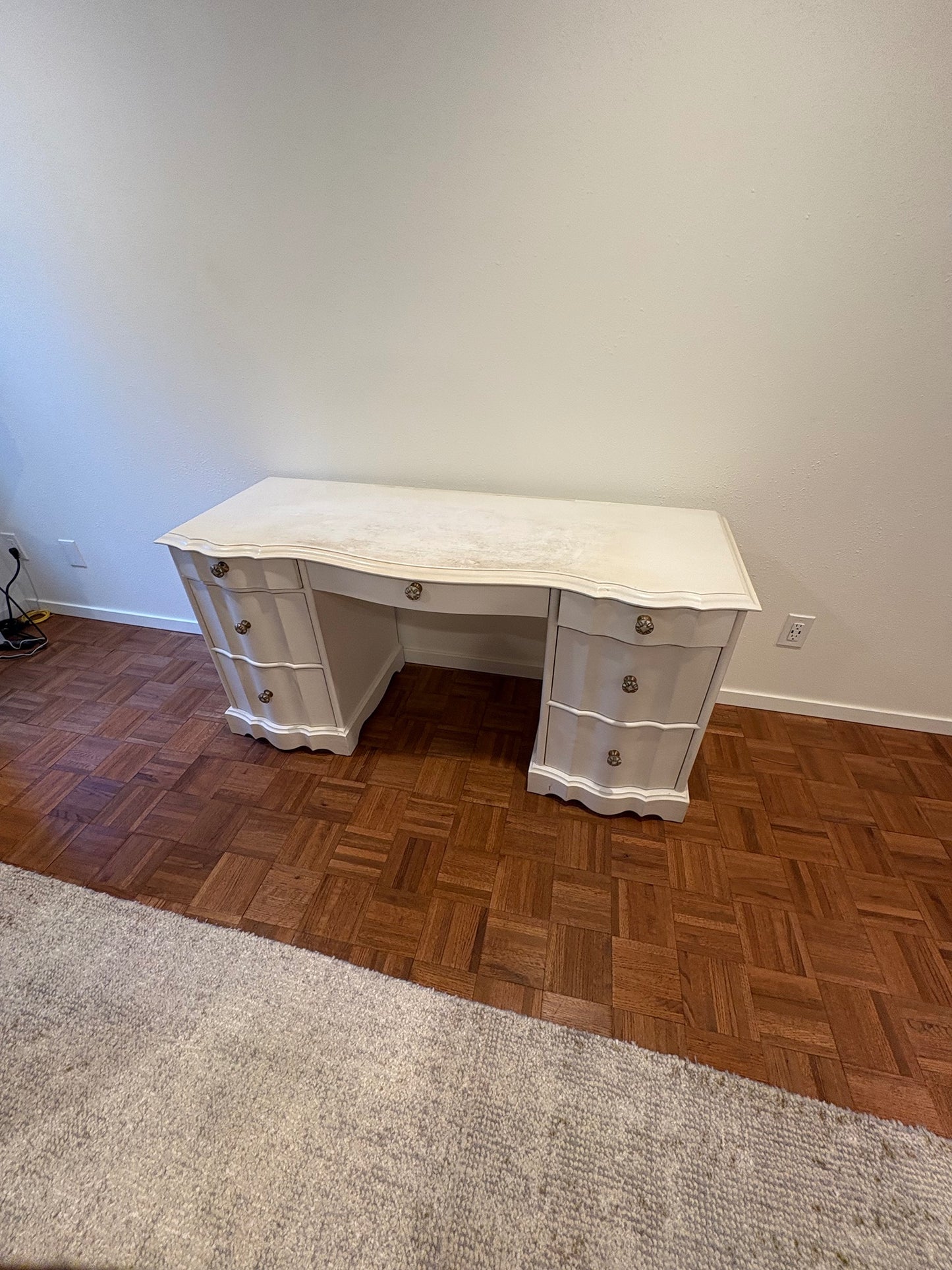 RH Teen "Juliette" French White Vanity Desk