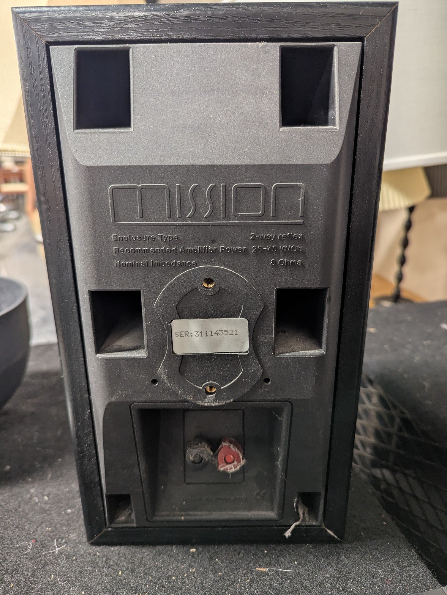 Mission Bookshelf Speaker - 2-Way Reflex Design