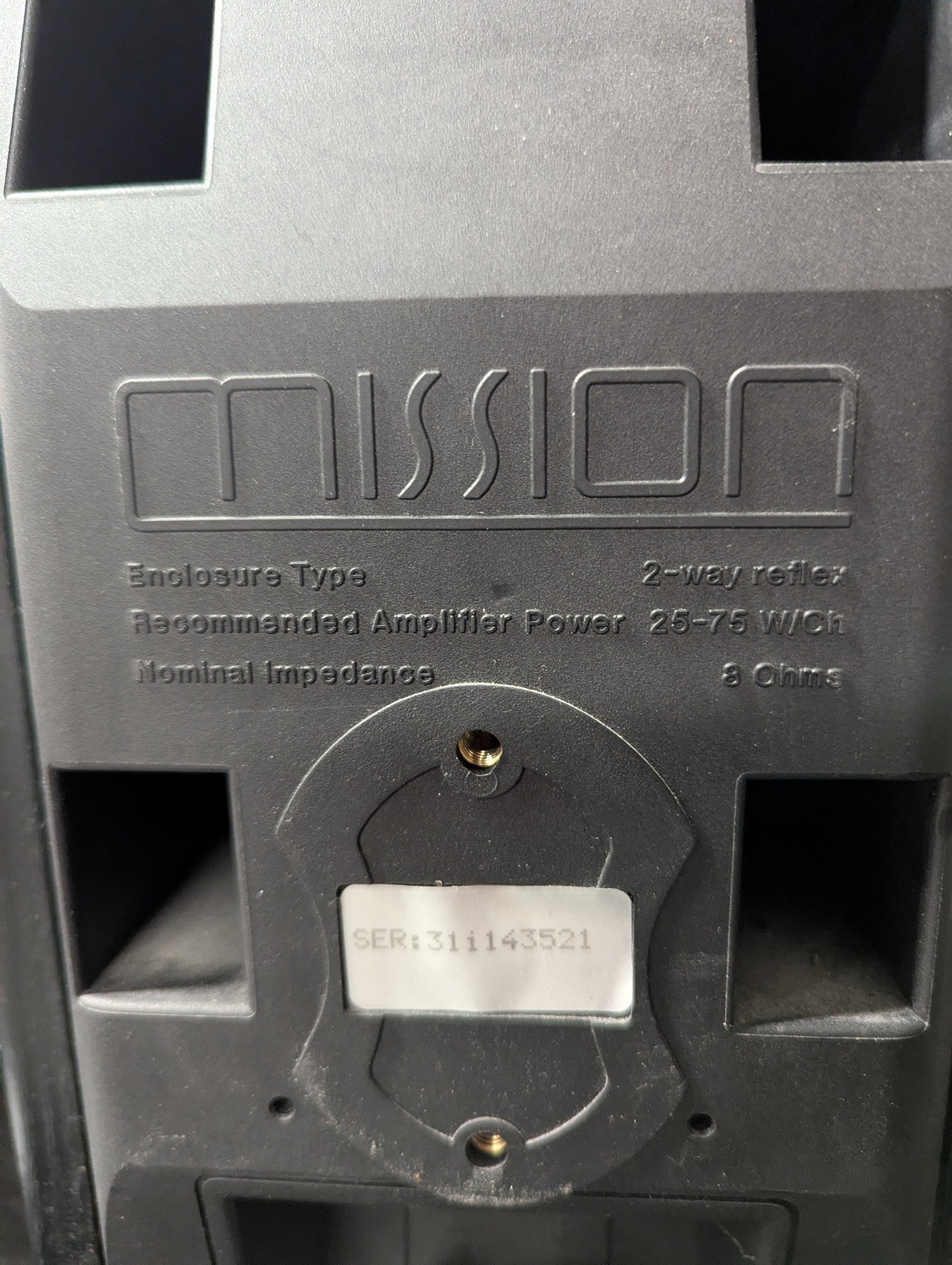 Mission Bookshelf Speaker - 2-Way Reflex Design