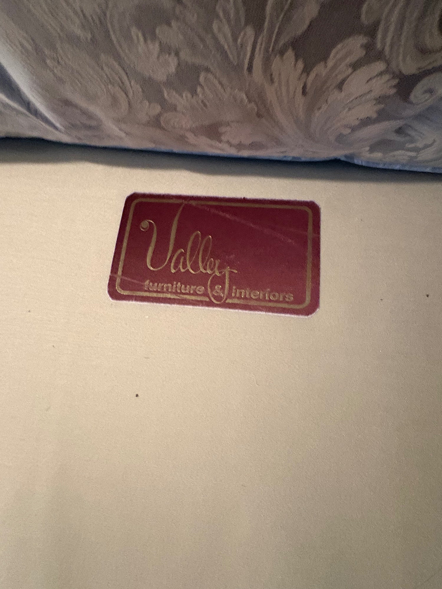 Warehouse Sale: Valley Furniture & Interiors Tufted Upholstered Sofa