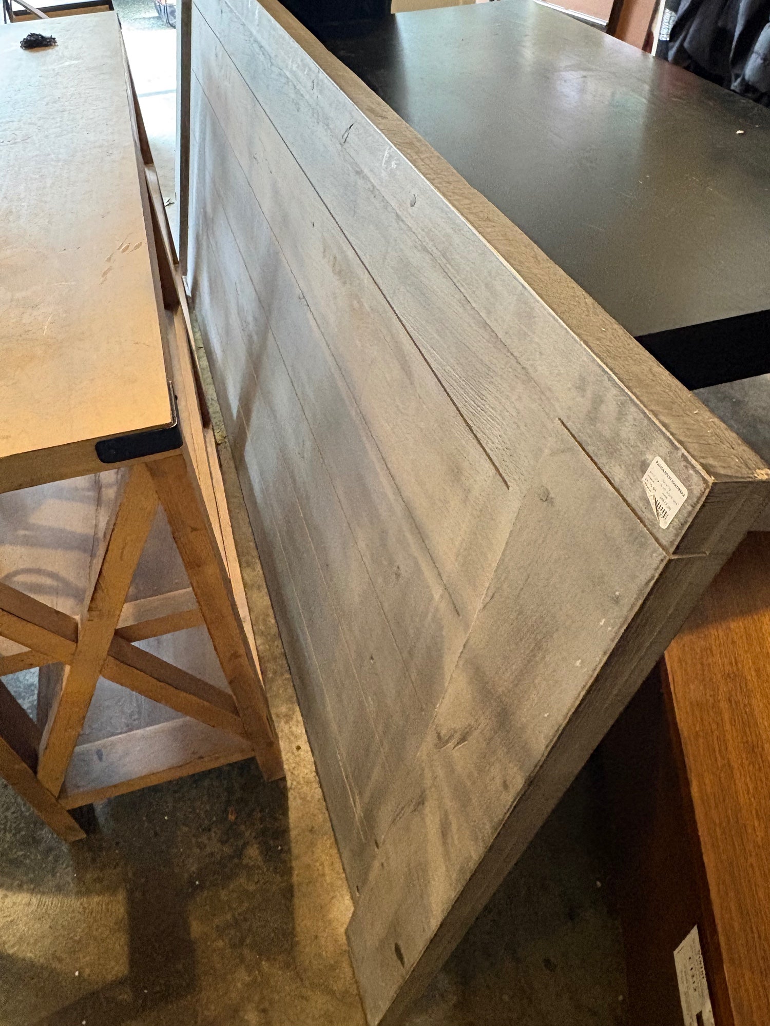 Restoration Hardware Reclaimed Russian Oak Platform Bed Frame - California King - Good Condition