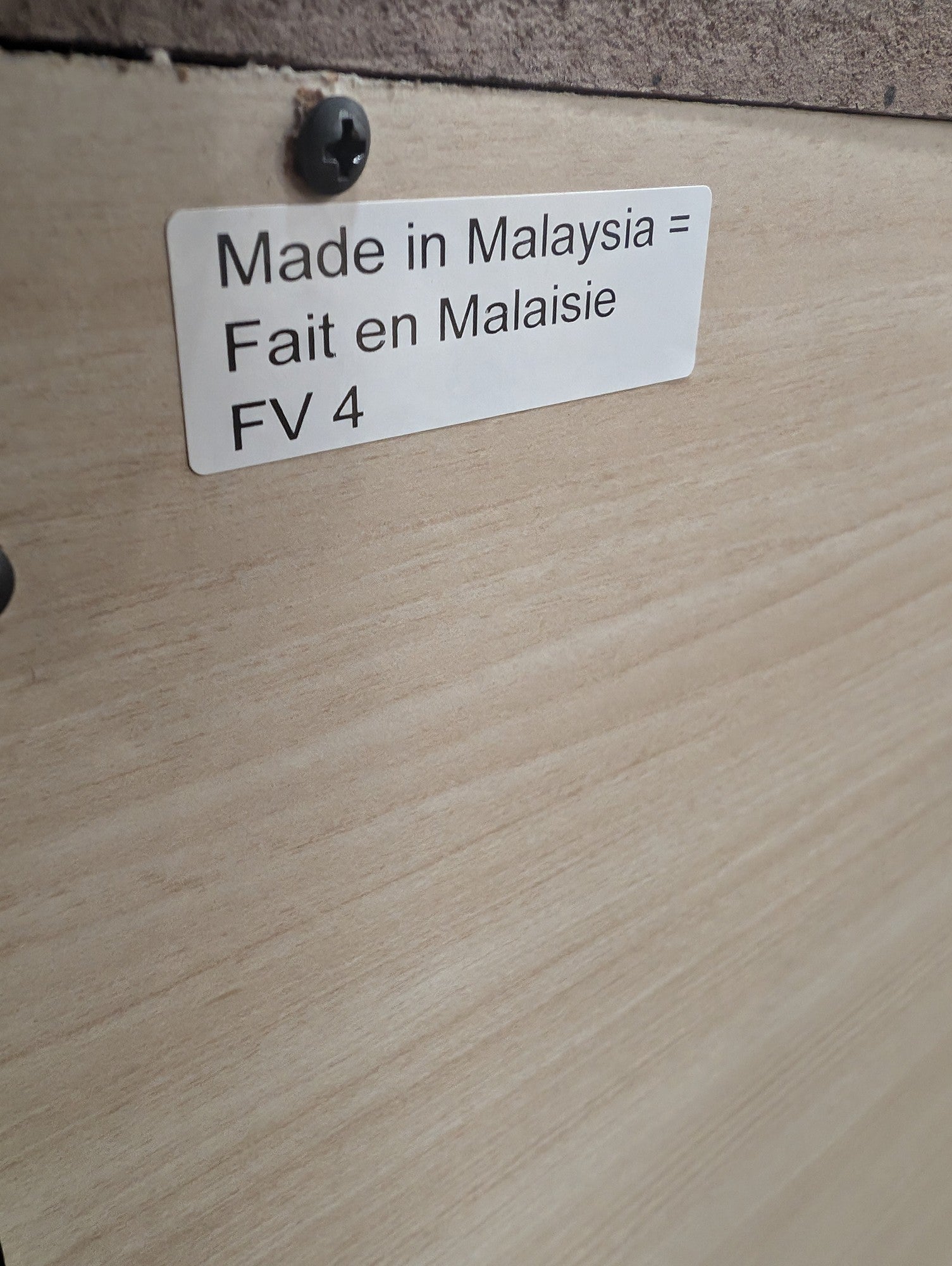 Dark Brown Wood Six-Drawer Storage Chest