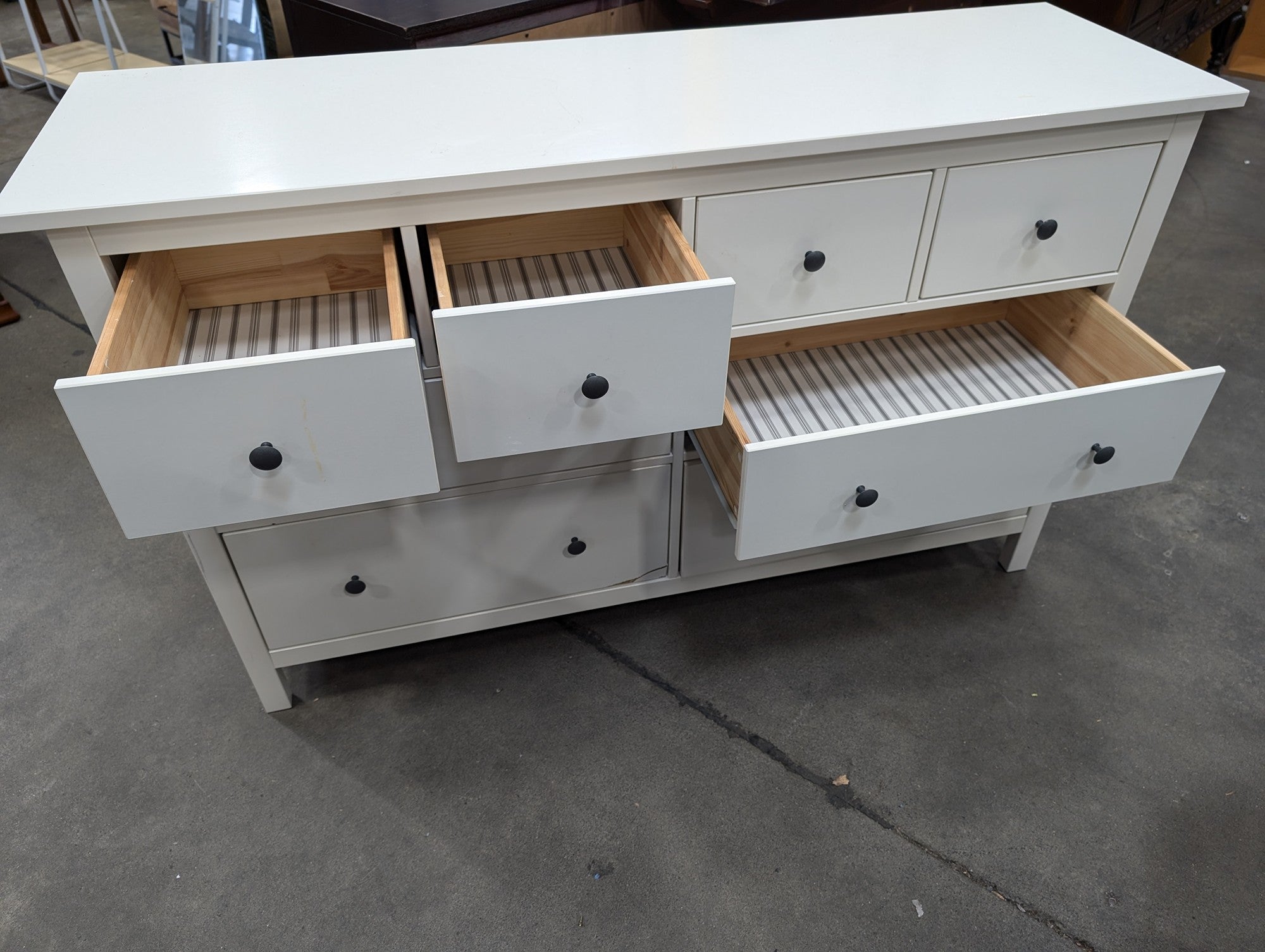 White Eight-Drawer Storage Chest