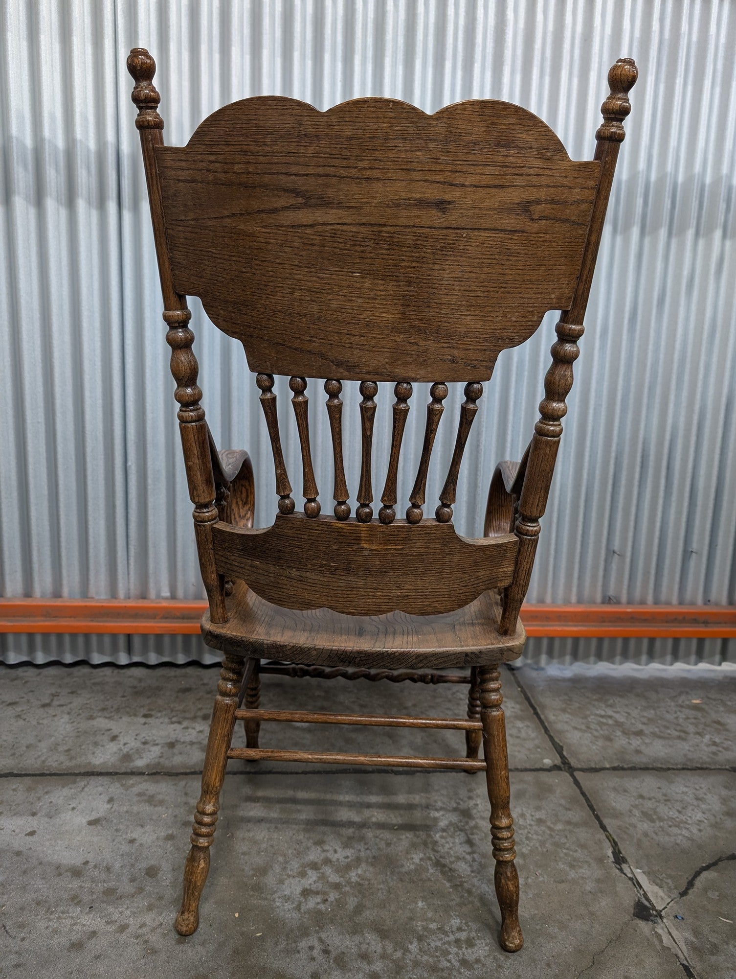 Pair of LL & SONS, INC. 1980 Ornate Carved Wood Armchairs