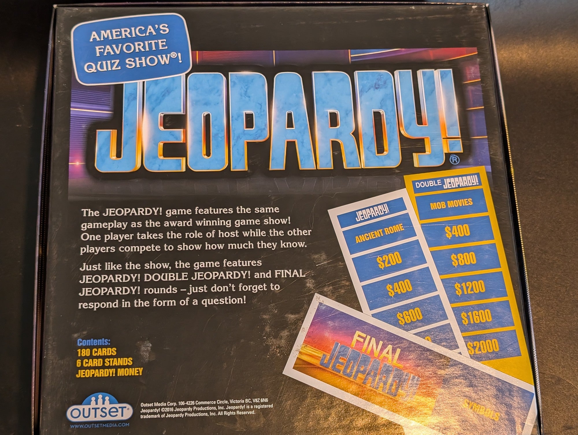 Jeopardy! America's Favorite Quiz Show Board Game by Outset