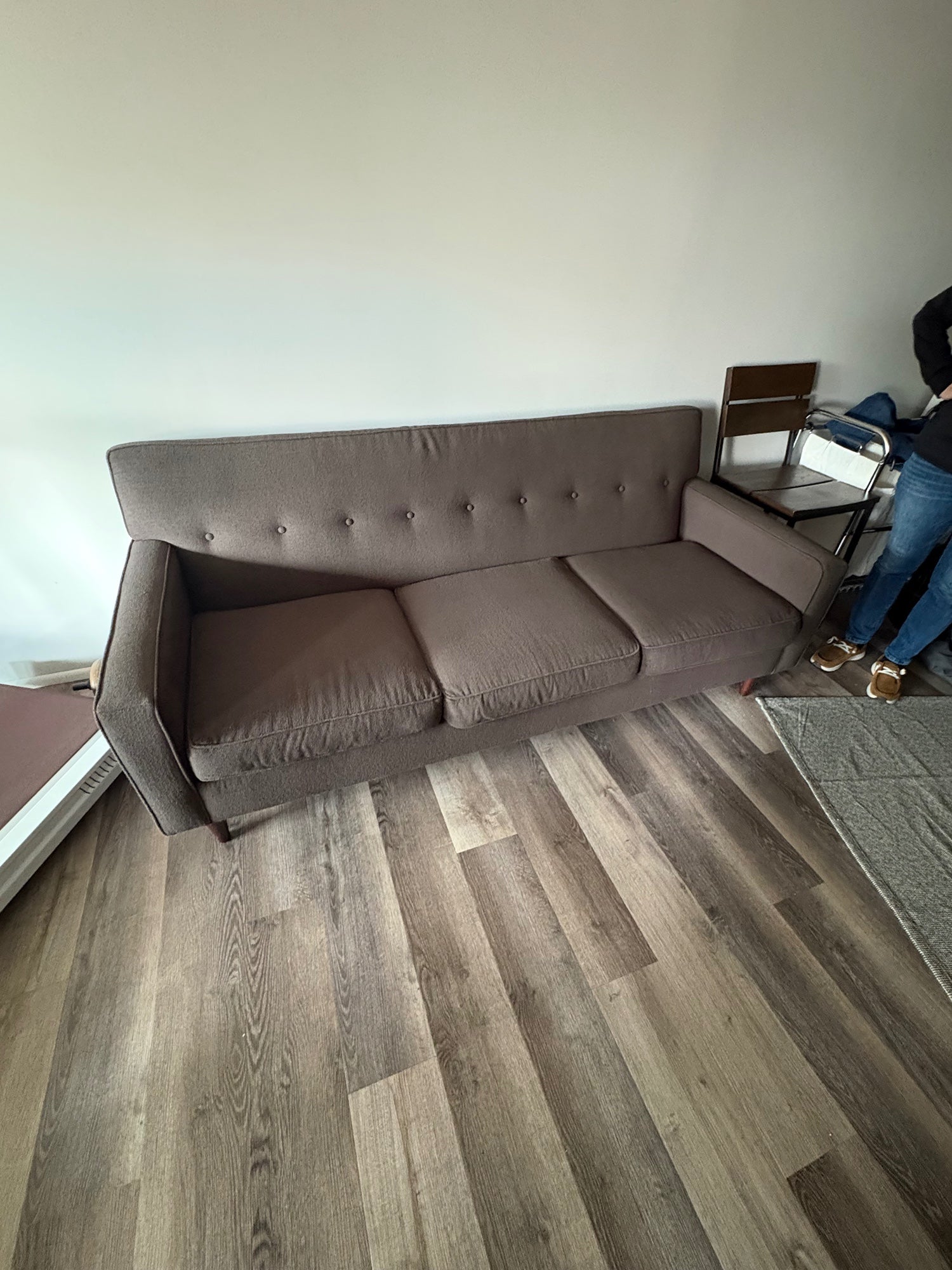 Better By Design Mid-Century Inspired Tufted Sofa