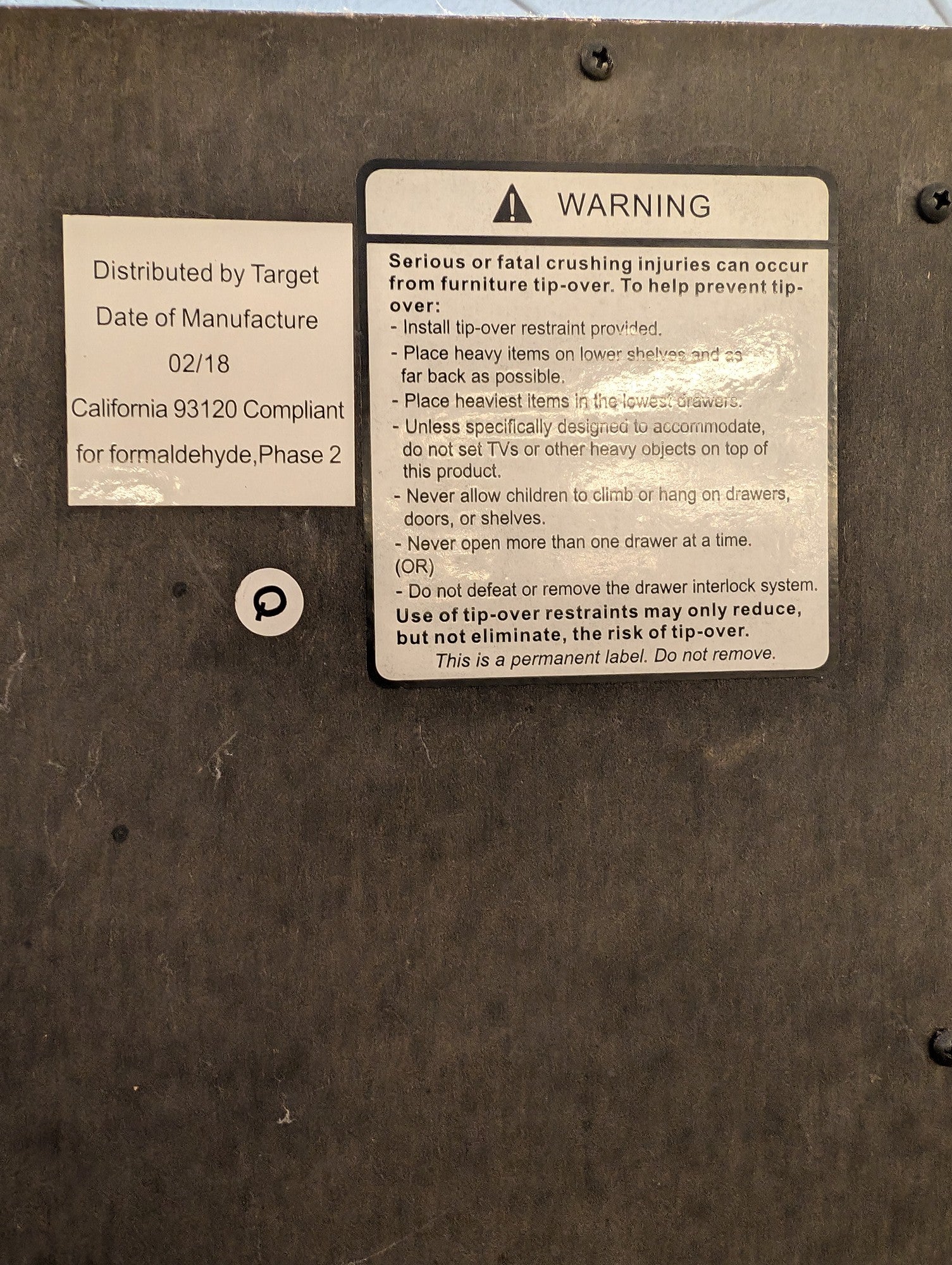 Target Sturdy Dark Brown 5-Shelf Bookcase