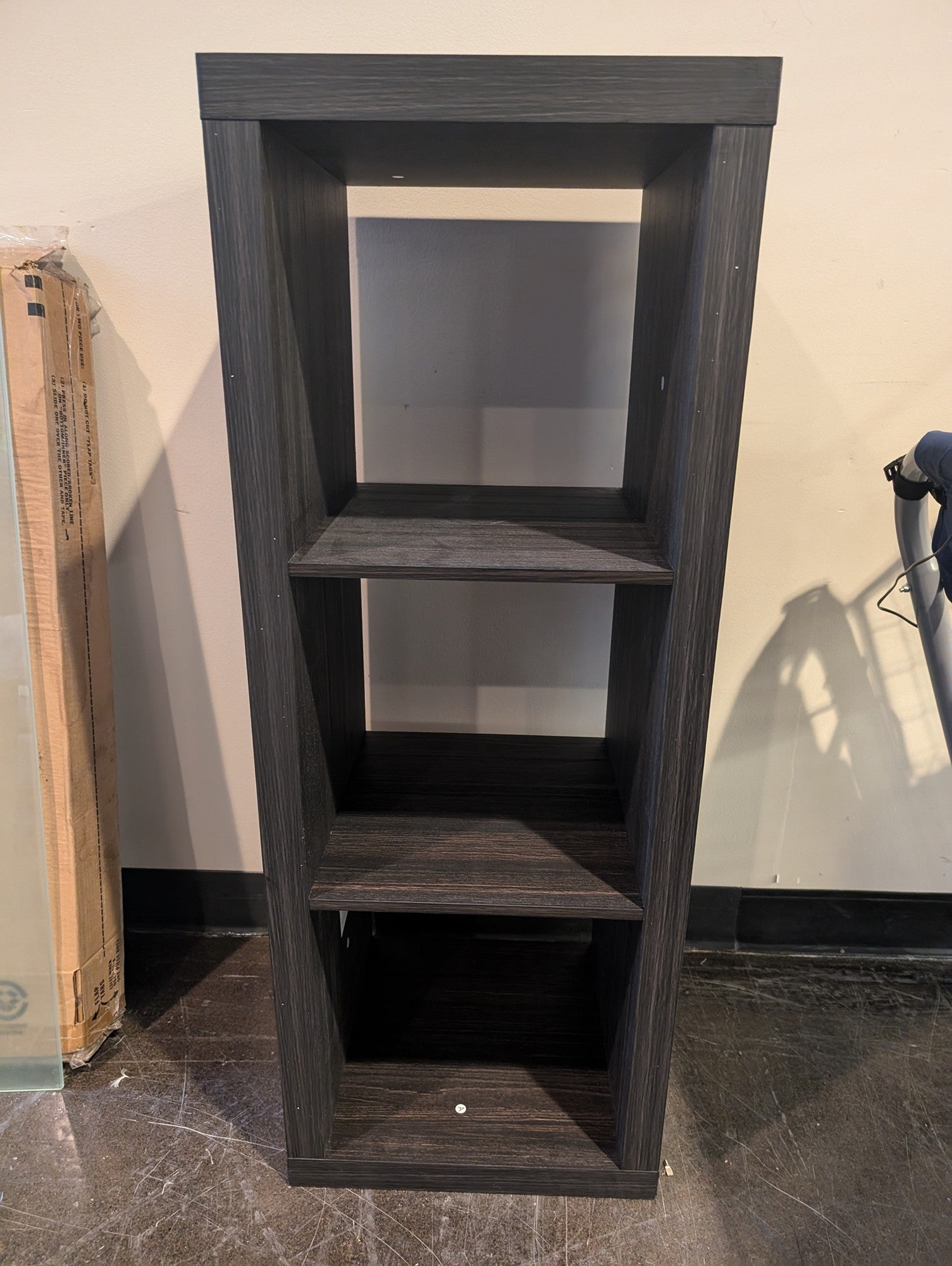 Modern Charcoal Four-Tier Storage Shelf