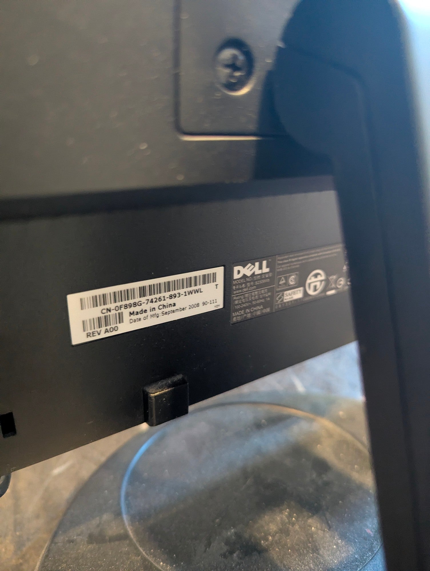 Dell S2309WB 23” LCD Computer Monitor