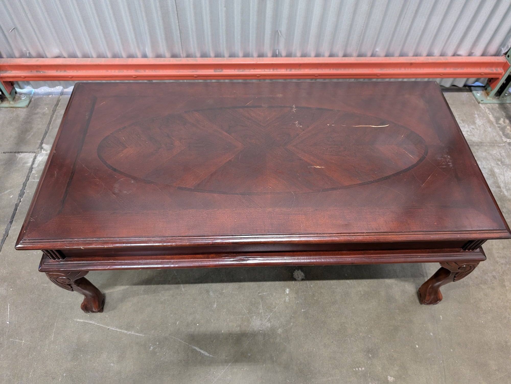 Clawfoot Dark Coffee Table