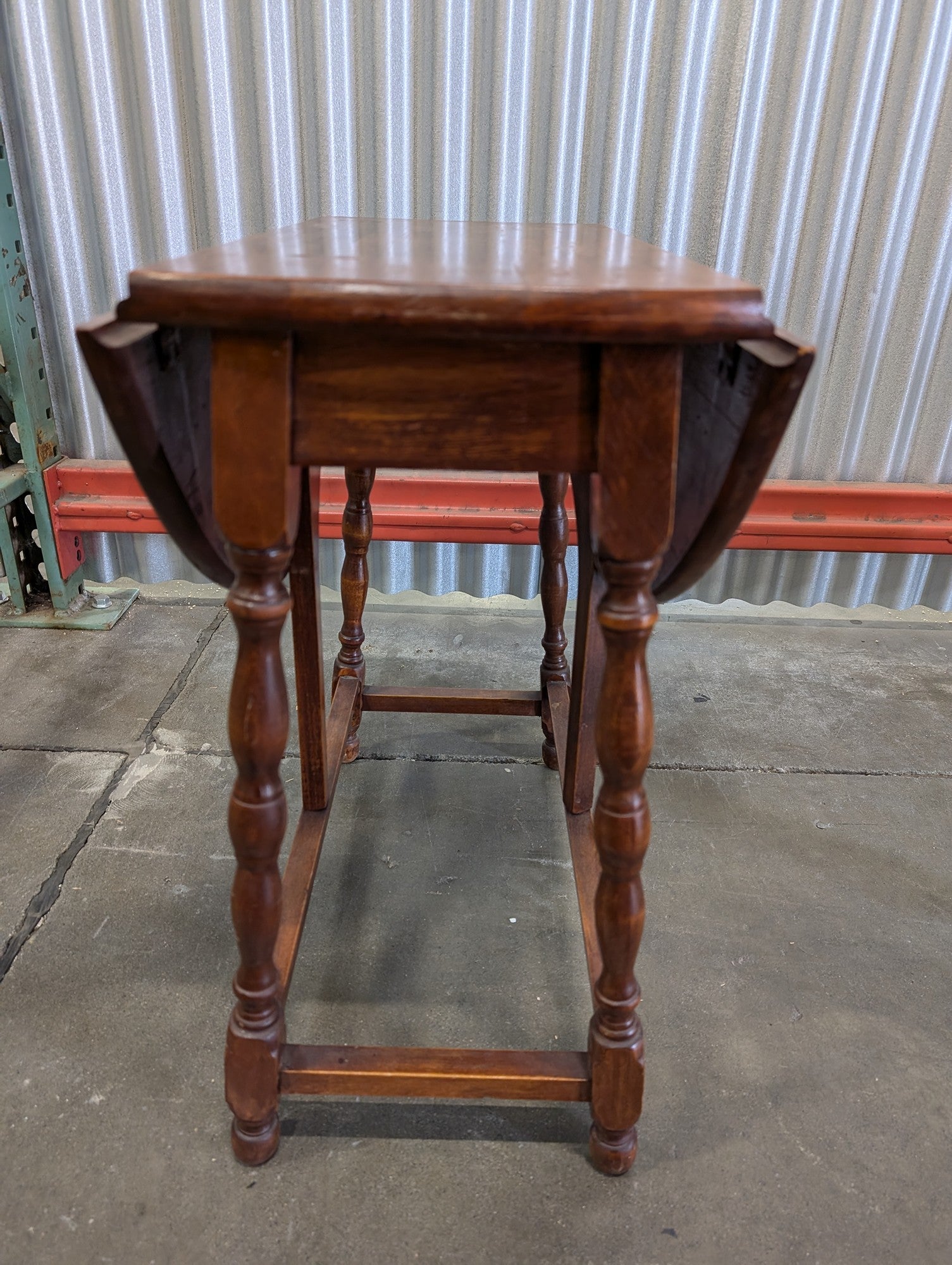 Versatile Wooden Drop-Leaf Accent Table