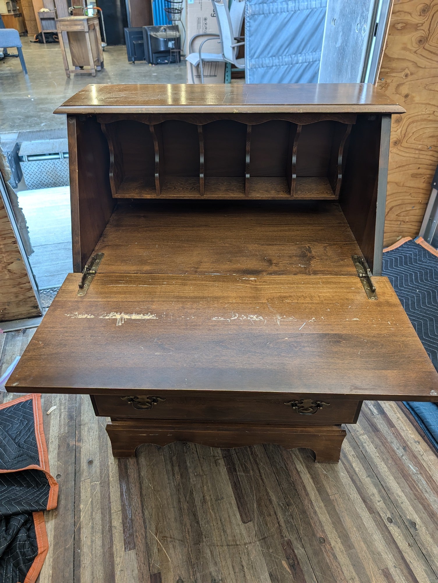 Dark wood Secretary desk