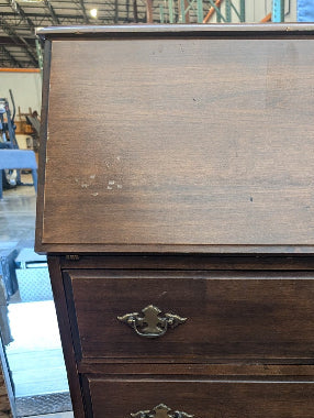 Dark wood Secretary desk