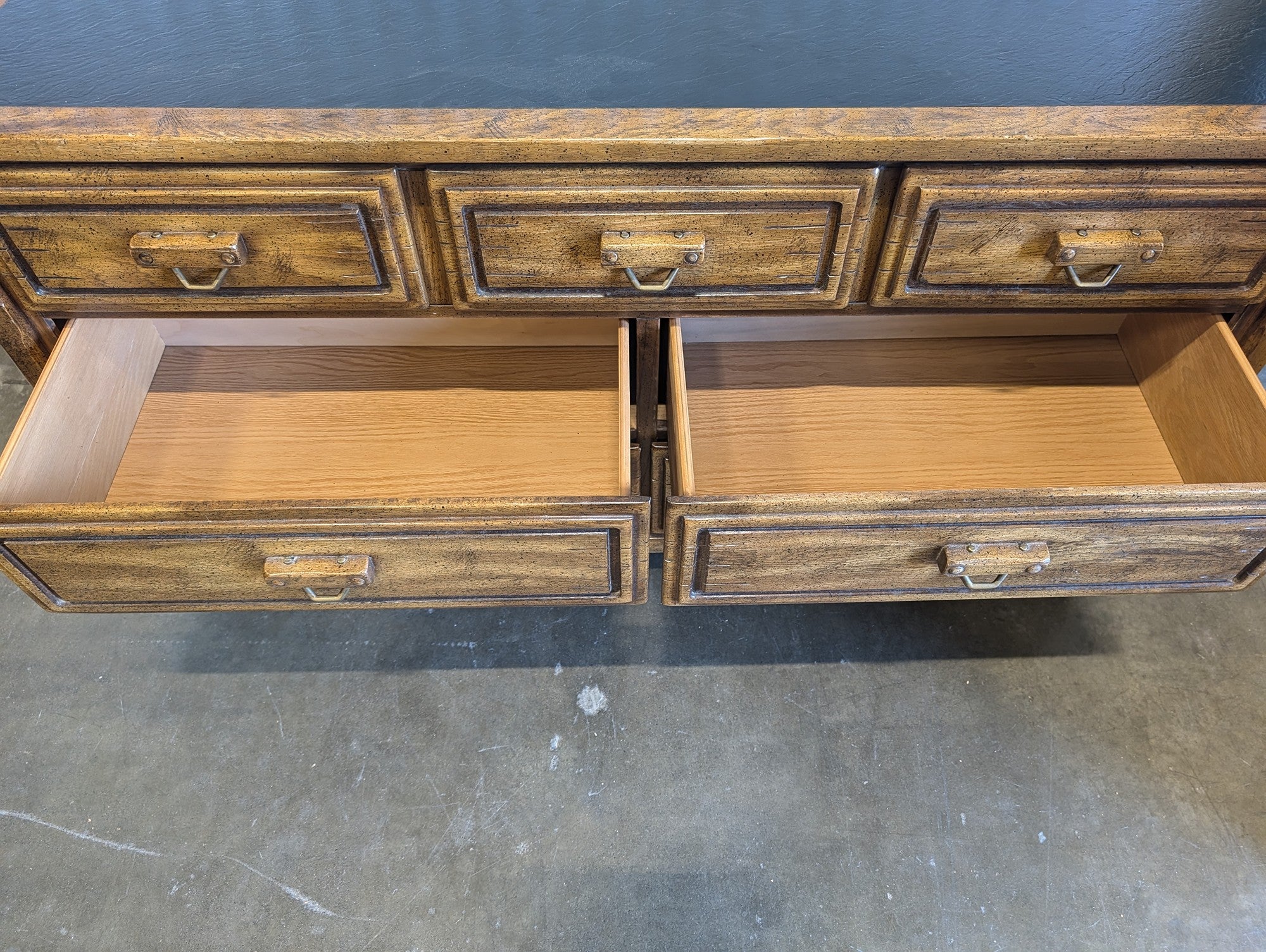 Vintage Black Top Dresser